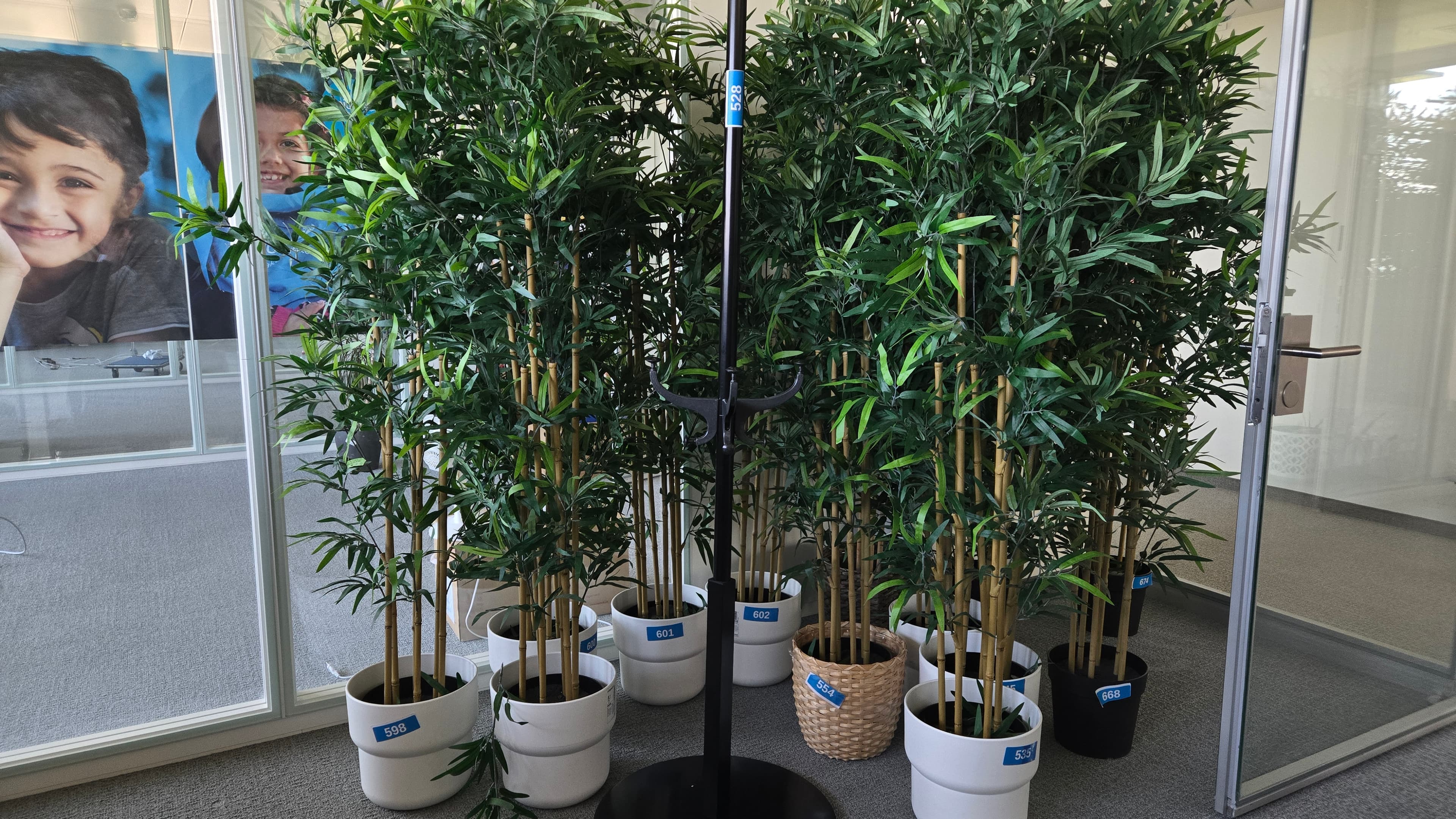 Salon d’attente décoratif avec mobilier et plantes — imagem 2