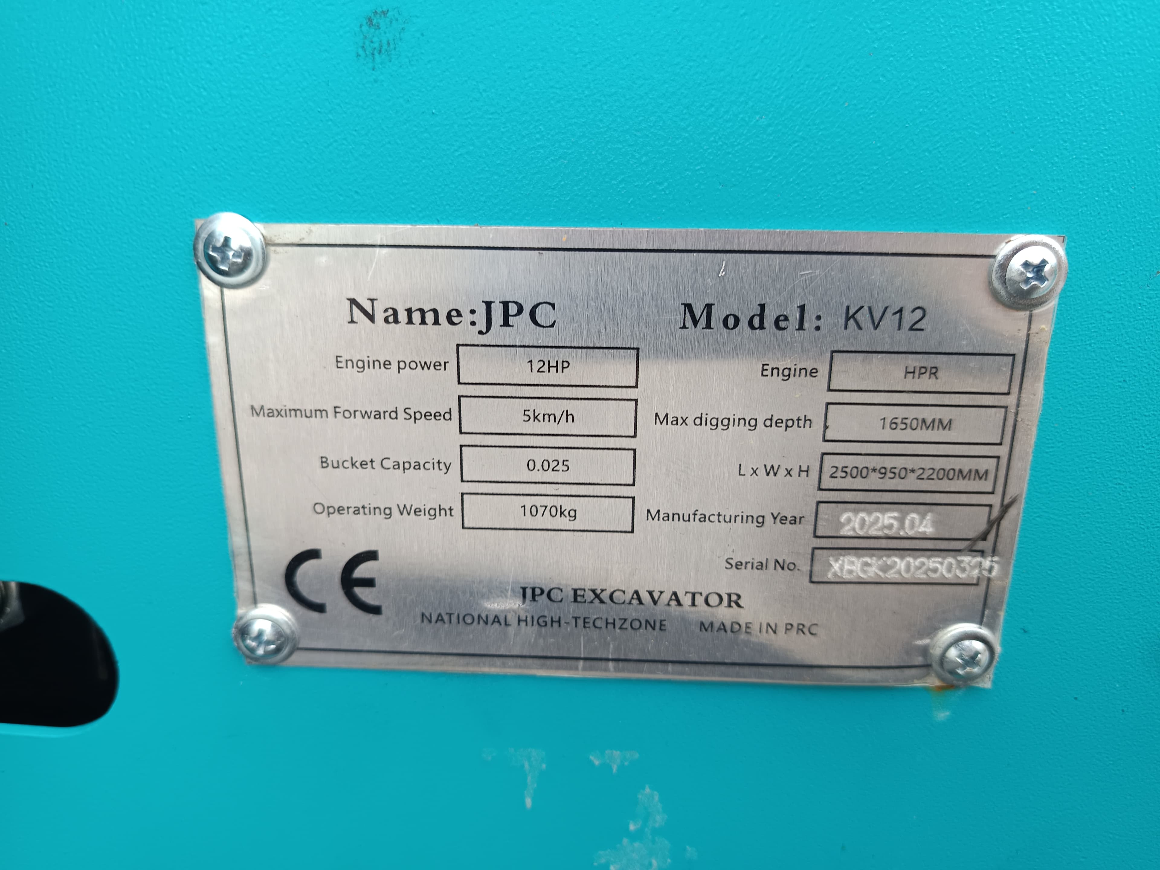 Mini Giratoria JPC KV12 · Año 2025 — imagen 10