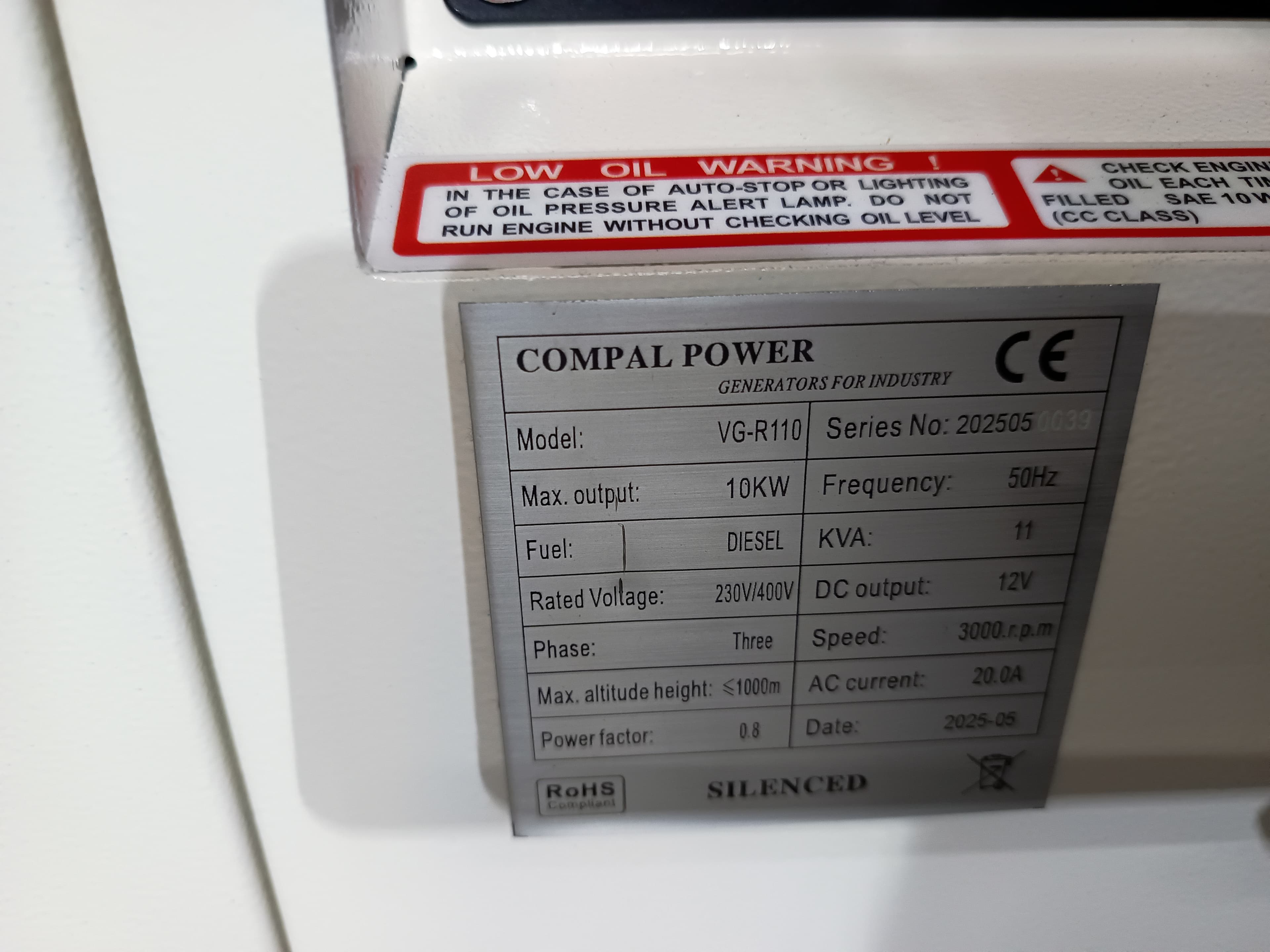Gerador Compal Power VG-R110 · Ano 2025 — imagem 7