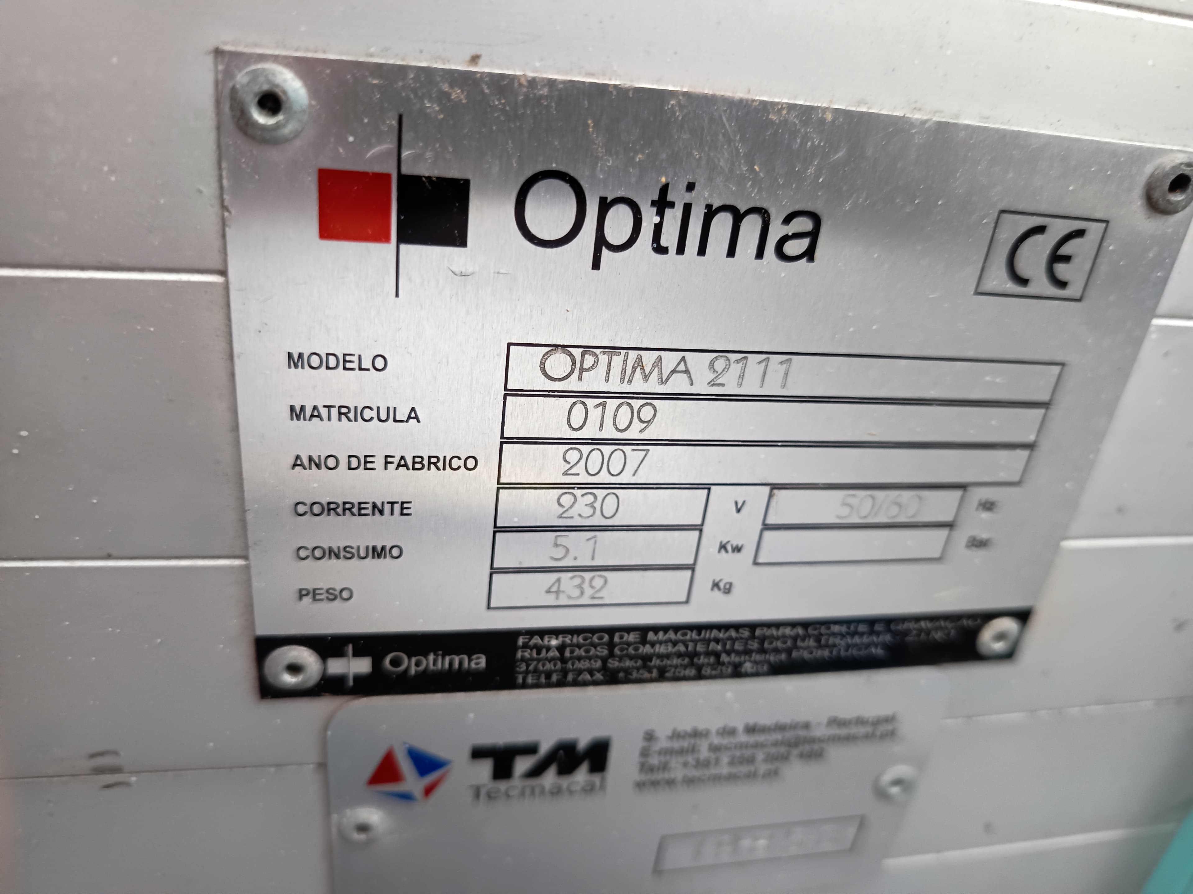 Máquina Optima 2111 — imagen 5