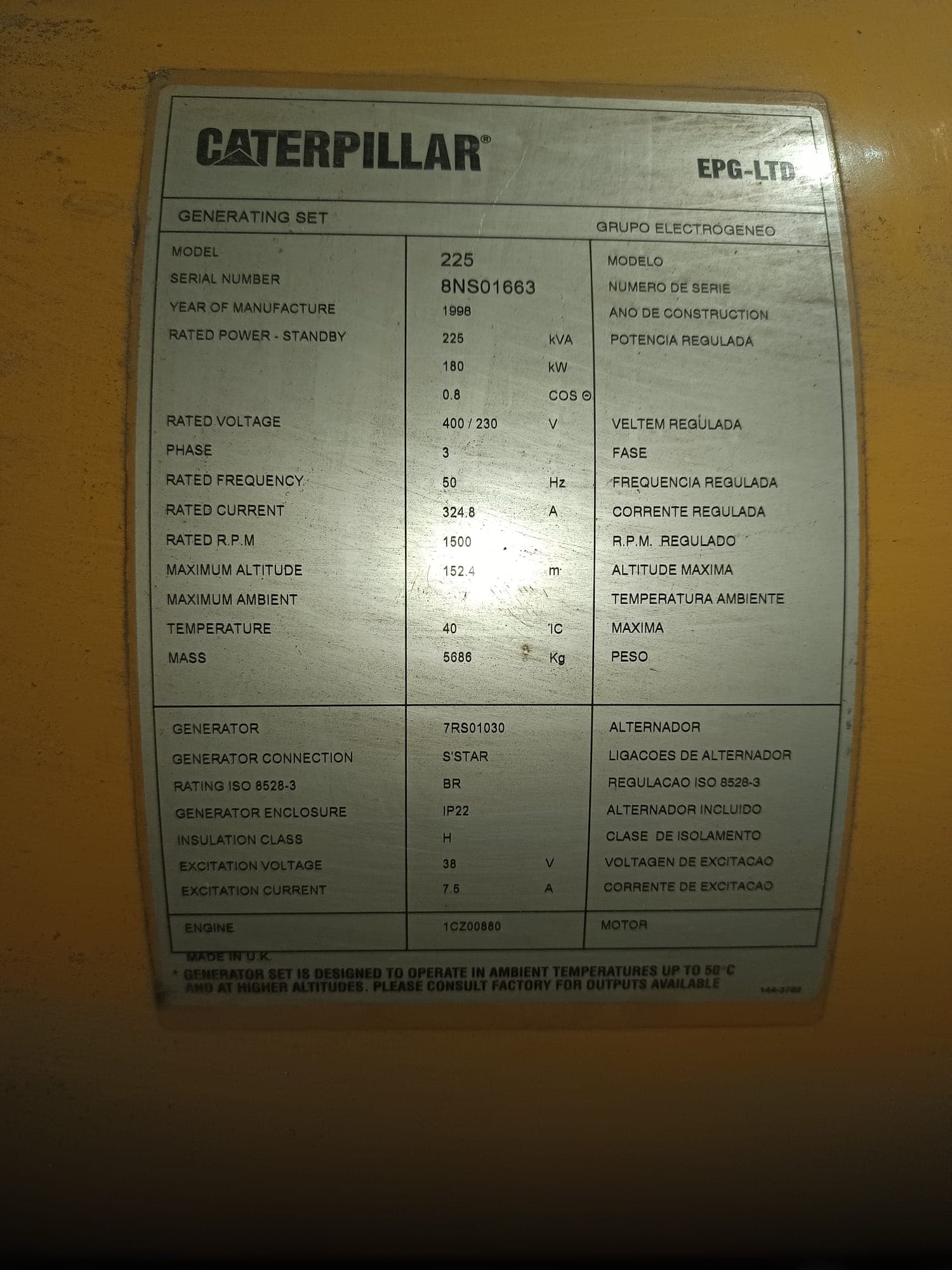 Gerador CAT 225 — imagem 9