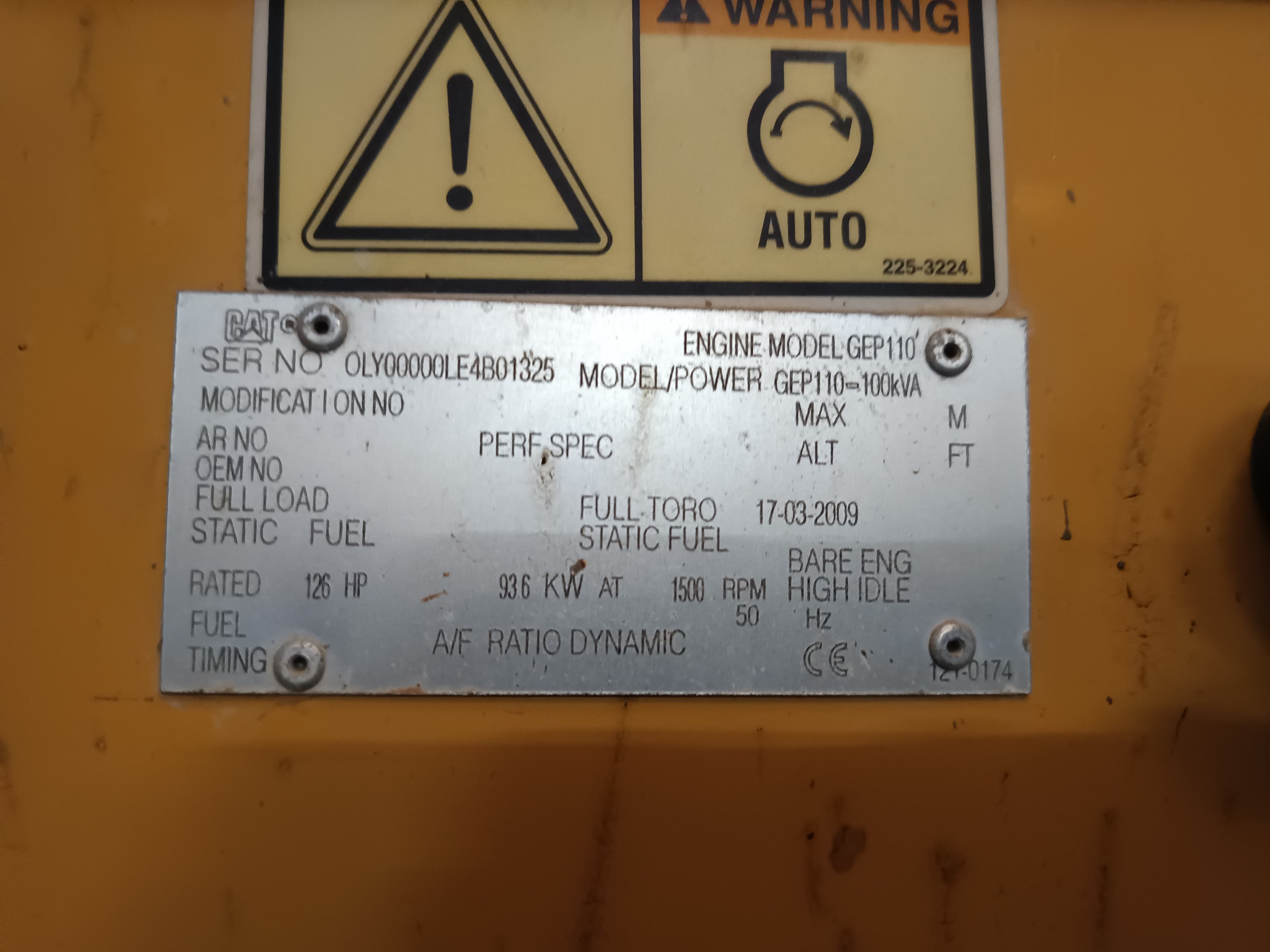 Gerador Olympian 100 kVA · Ano 2009 — imagem 10