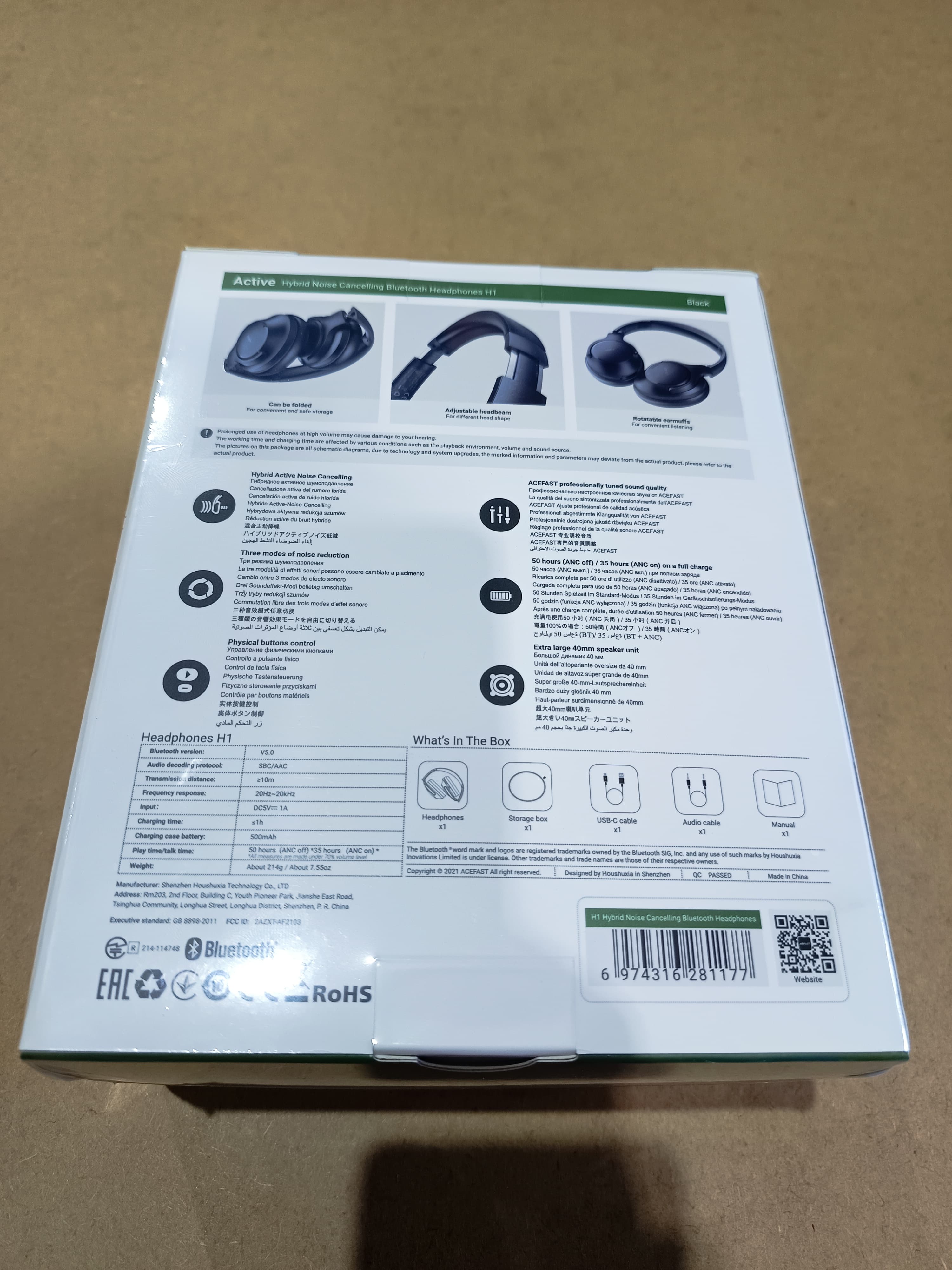 Auscultadores Bluetooth Acefast — imagem 7