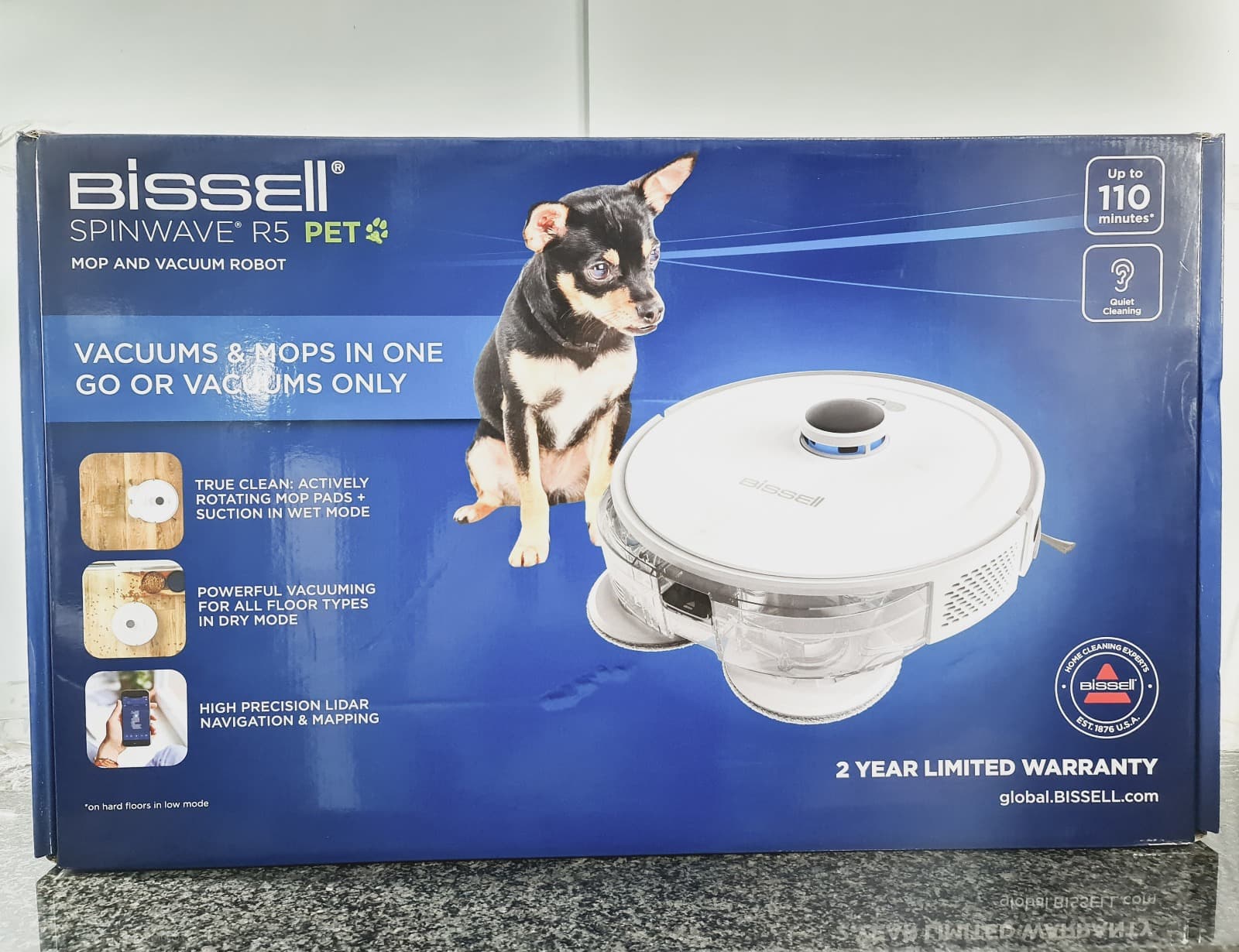 Aspirador robot com mopa Spinwave R5 Pet — imagem 7