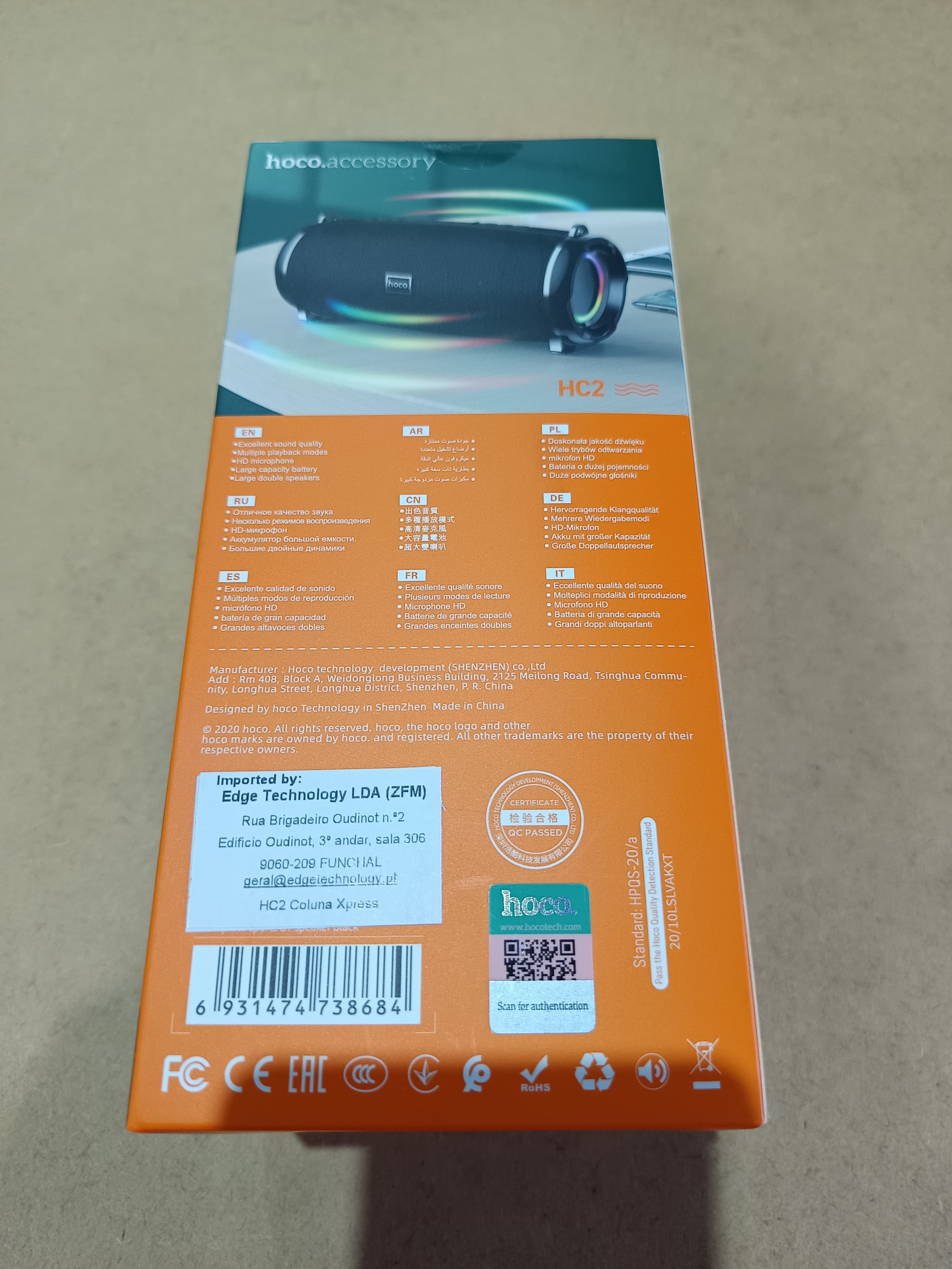 Coluna Bluetooth Portátil Hoco — imagen 5