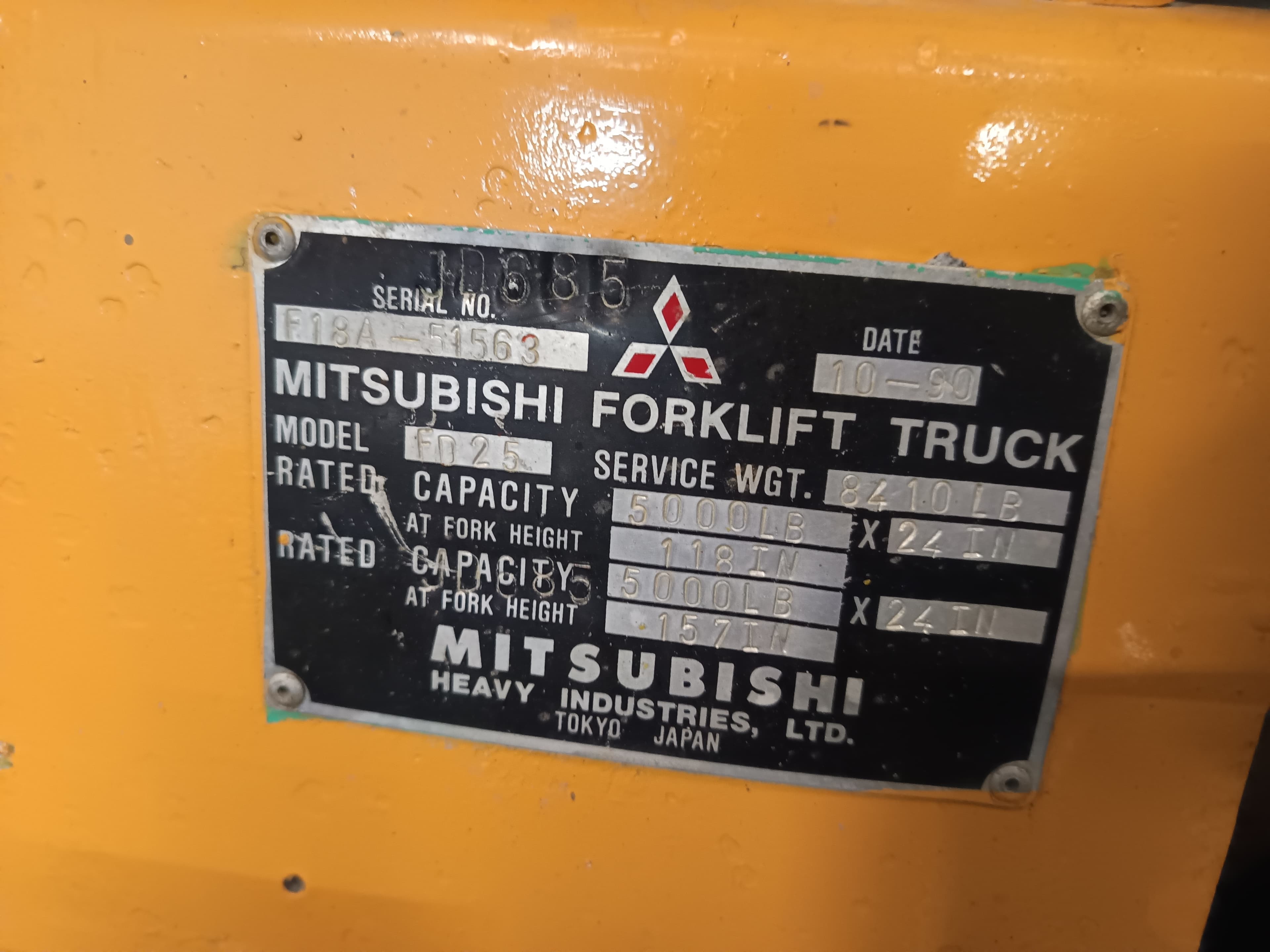 Empilhador Mitsubishi FD-25 · Ano 1990 — imagen 18