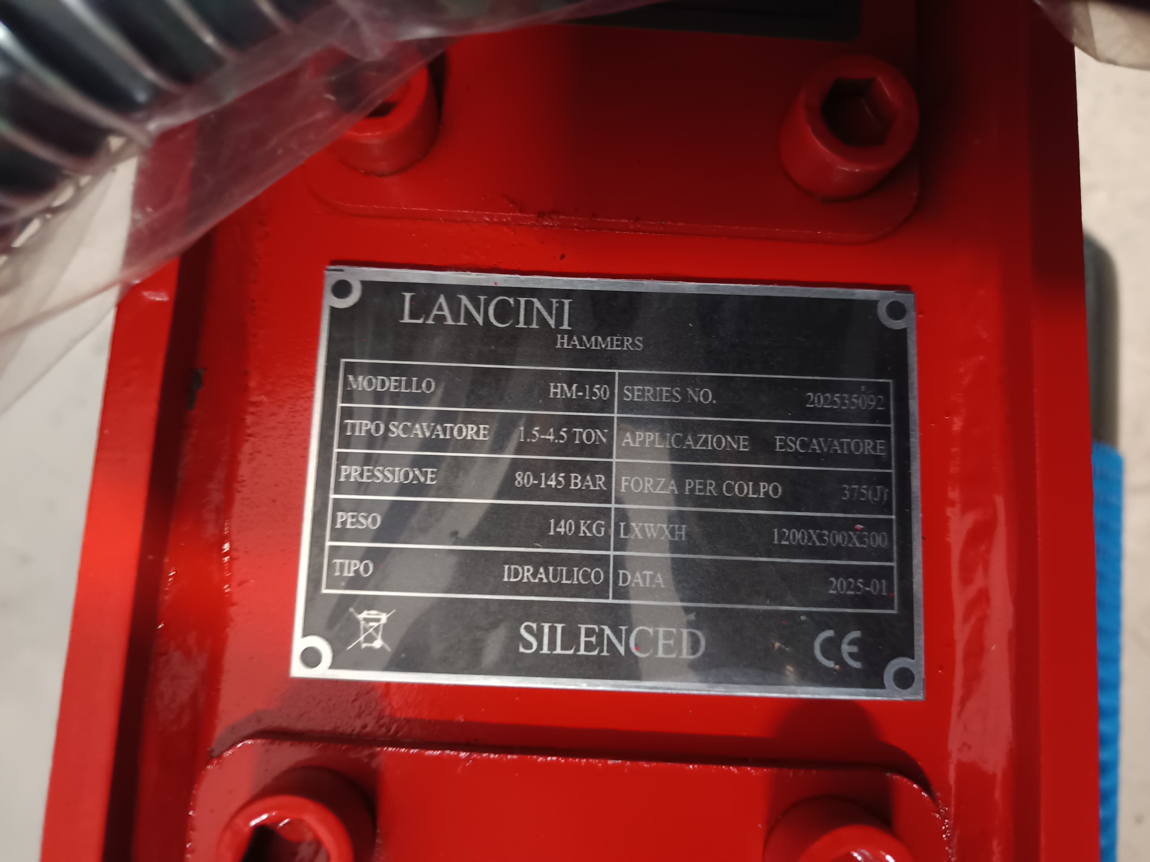 Martelo Hidráulico Lancini HM 150 · Ano 2025 — imagen 6