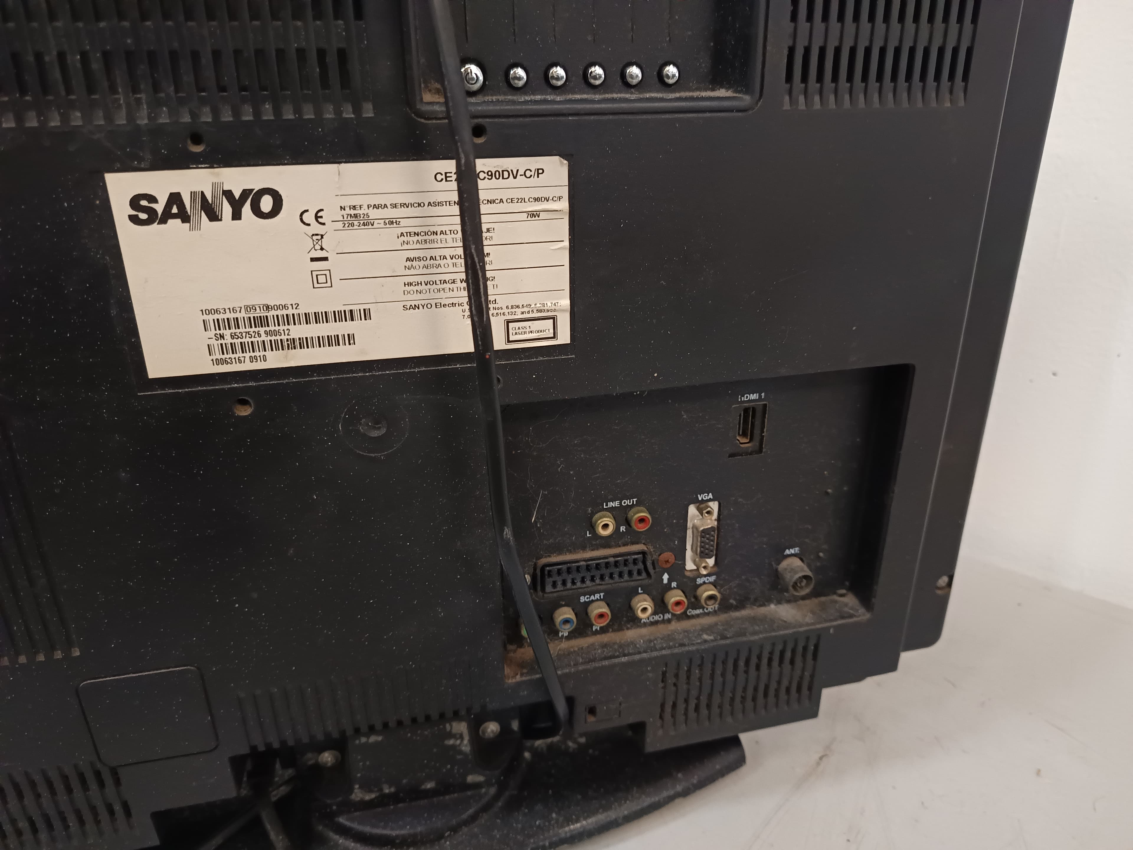 Máquina Secar Eletrolux · Televisão Sanyo — imagem 10