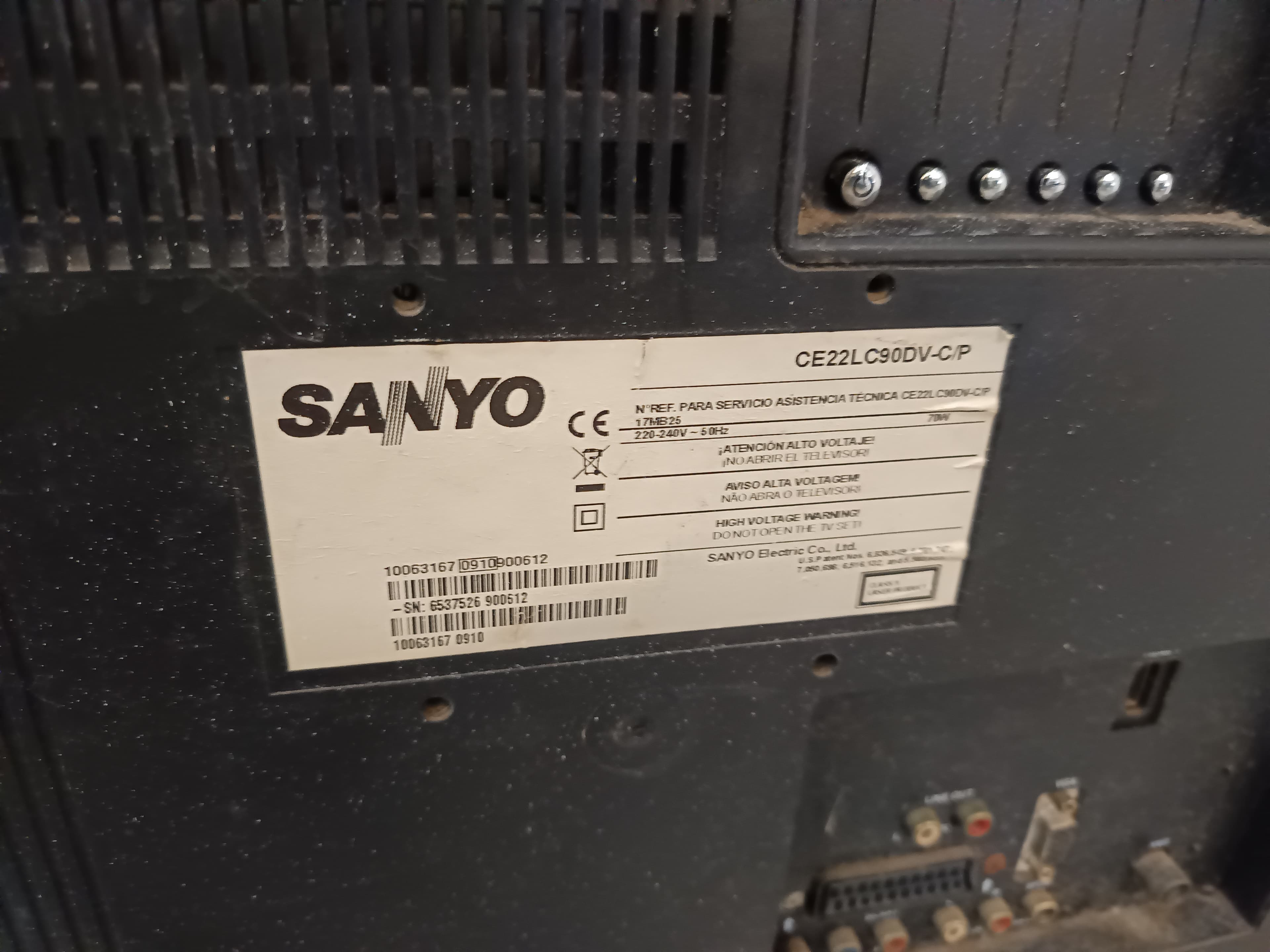 Máquina Secar Eletrolux · Televisão Sanyo — imagem 11