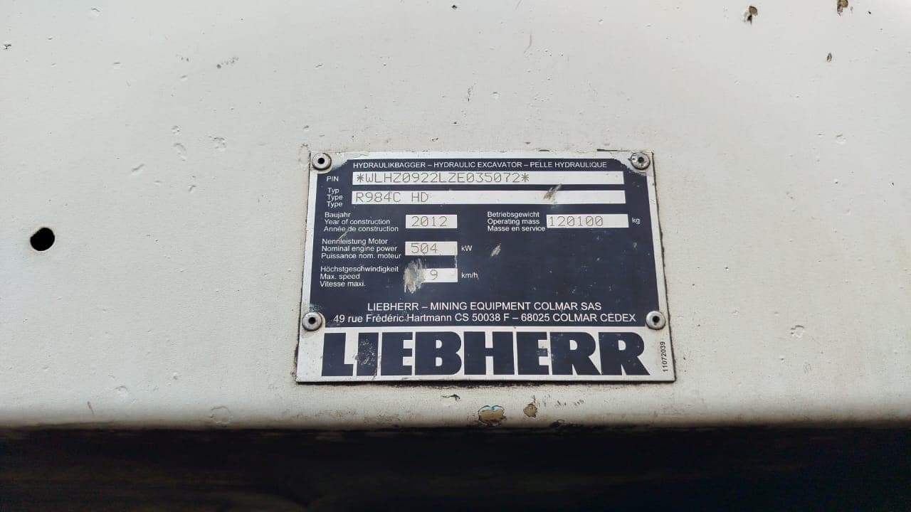 Escavadora Liebherr R984C — imagem 2