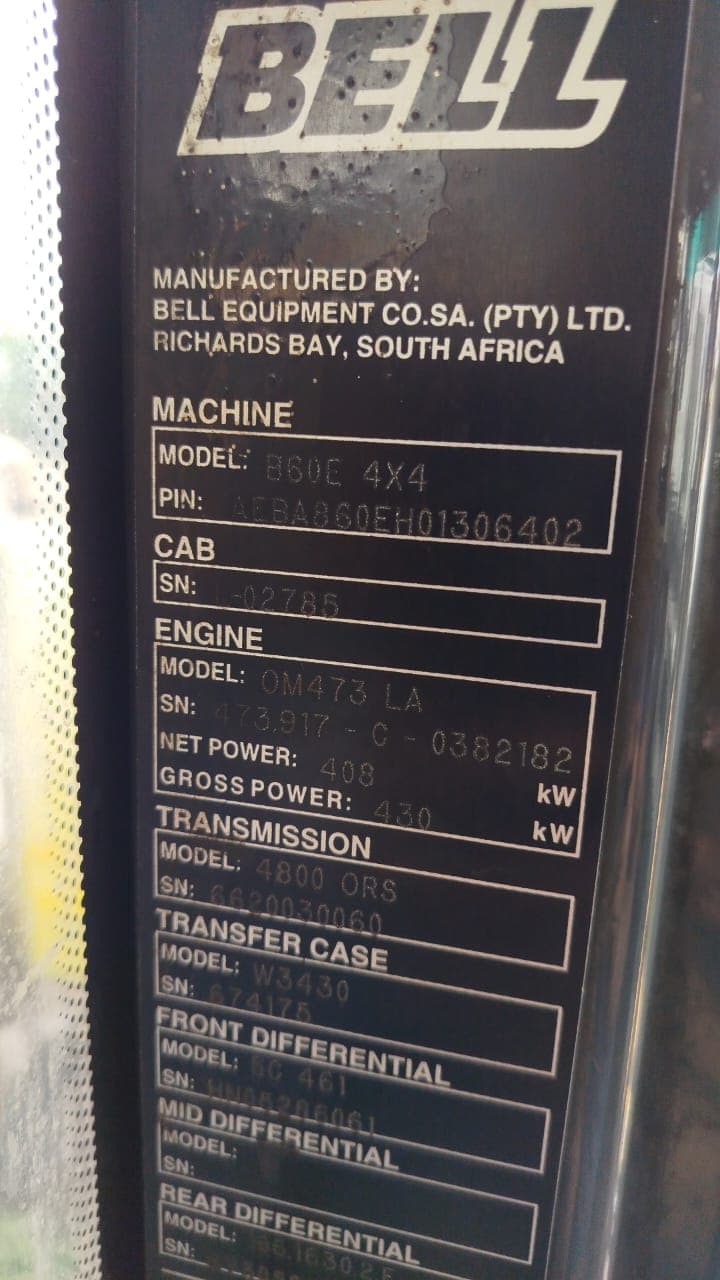 Dumper Bell B60E — imagem 3