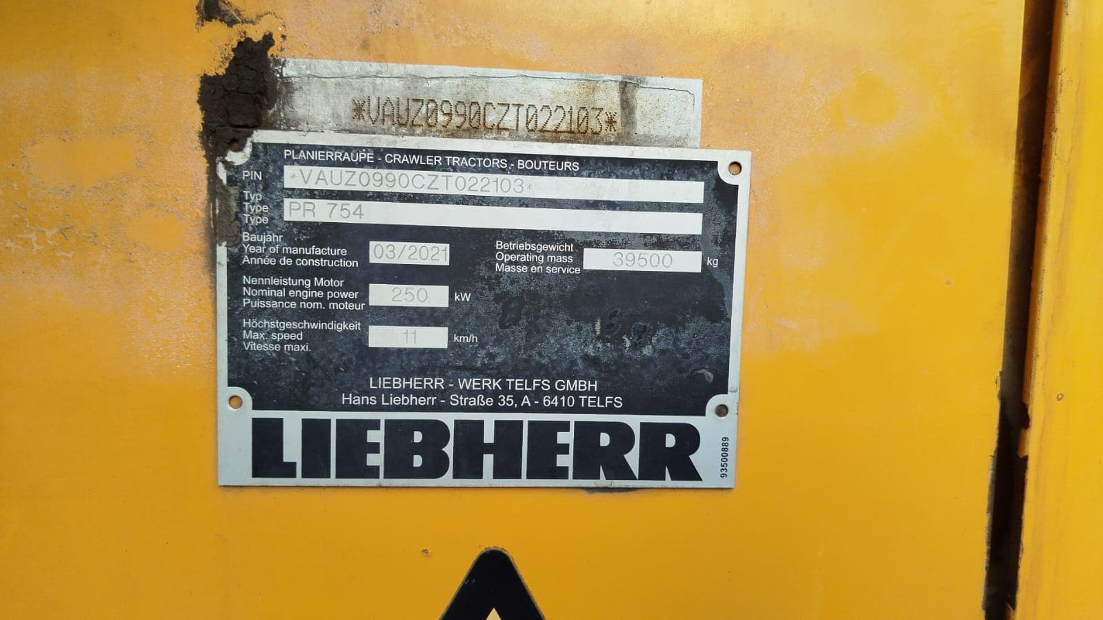 Bulldozer Liebherr PR754 — image 3