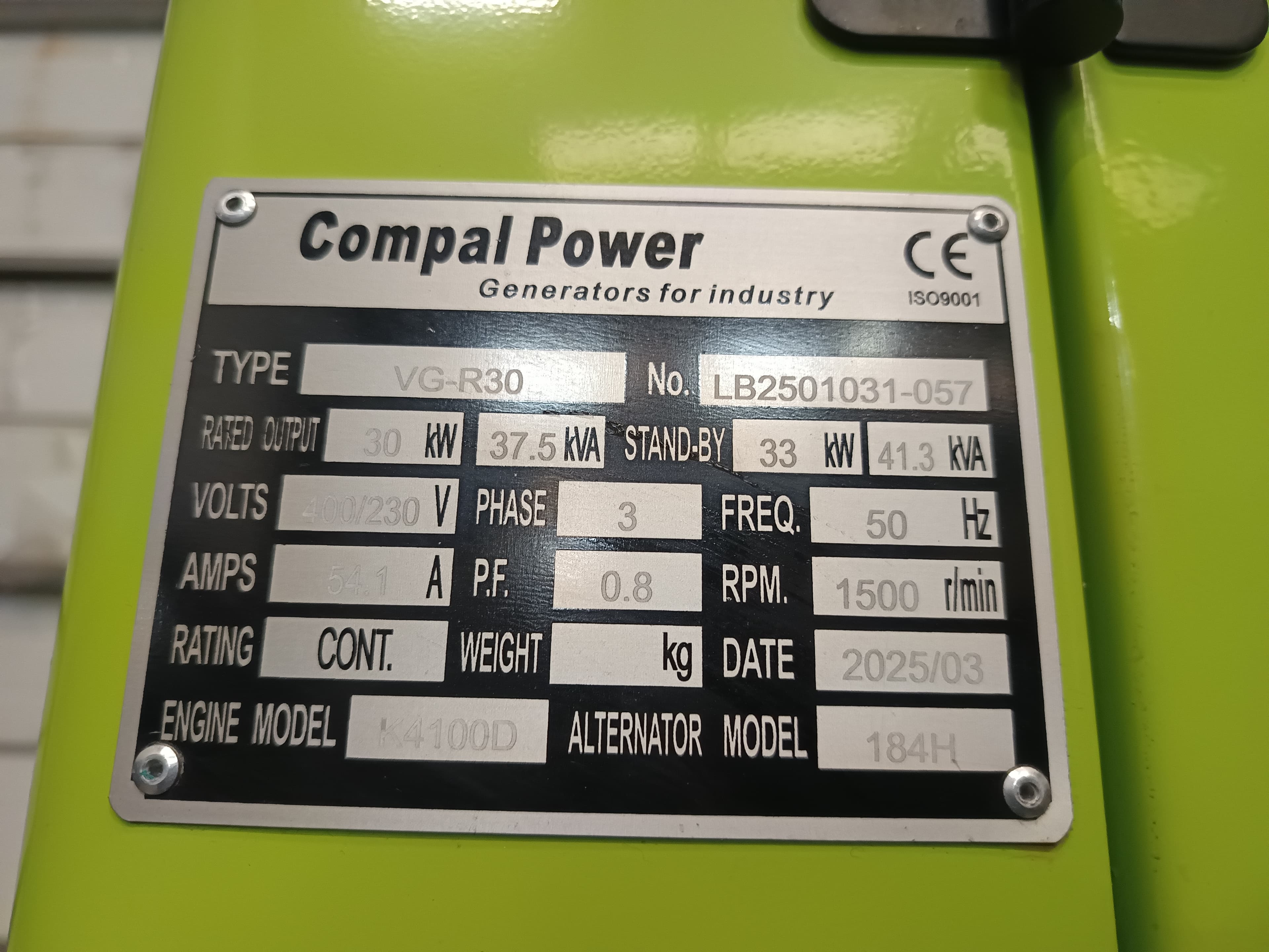Gerador Compal VG-R30 — imagen 8