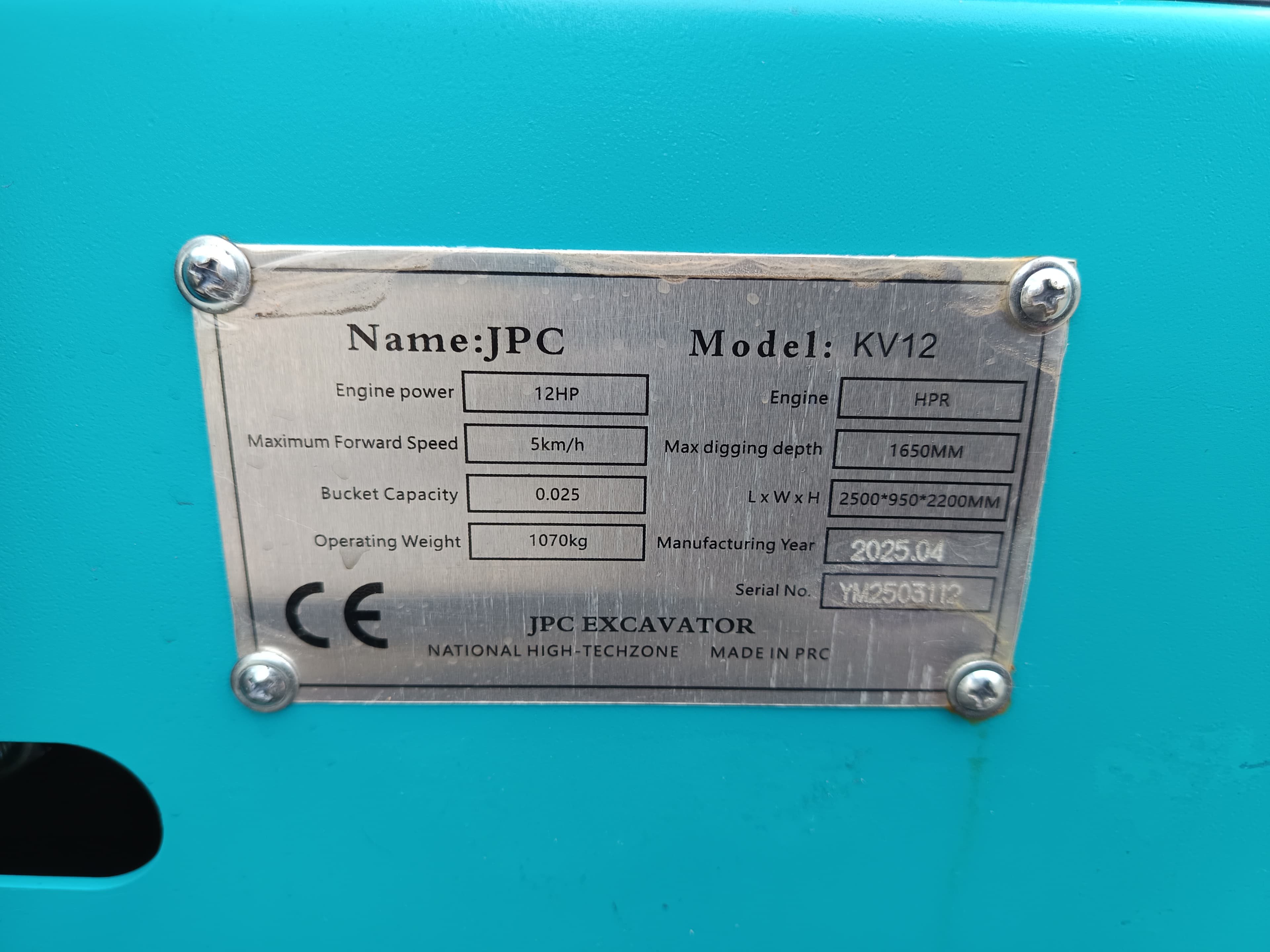 Mini Giratoria JPC KV12 · Año 2025 — imagen 16