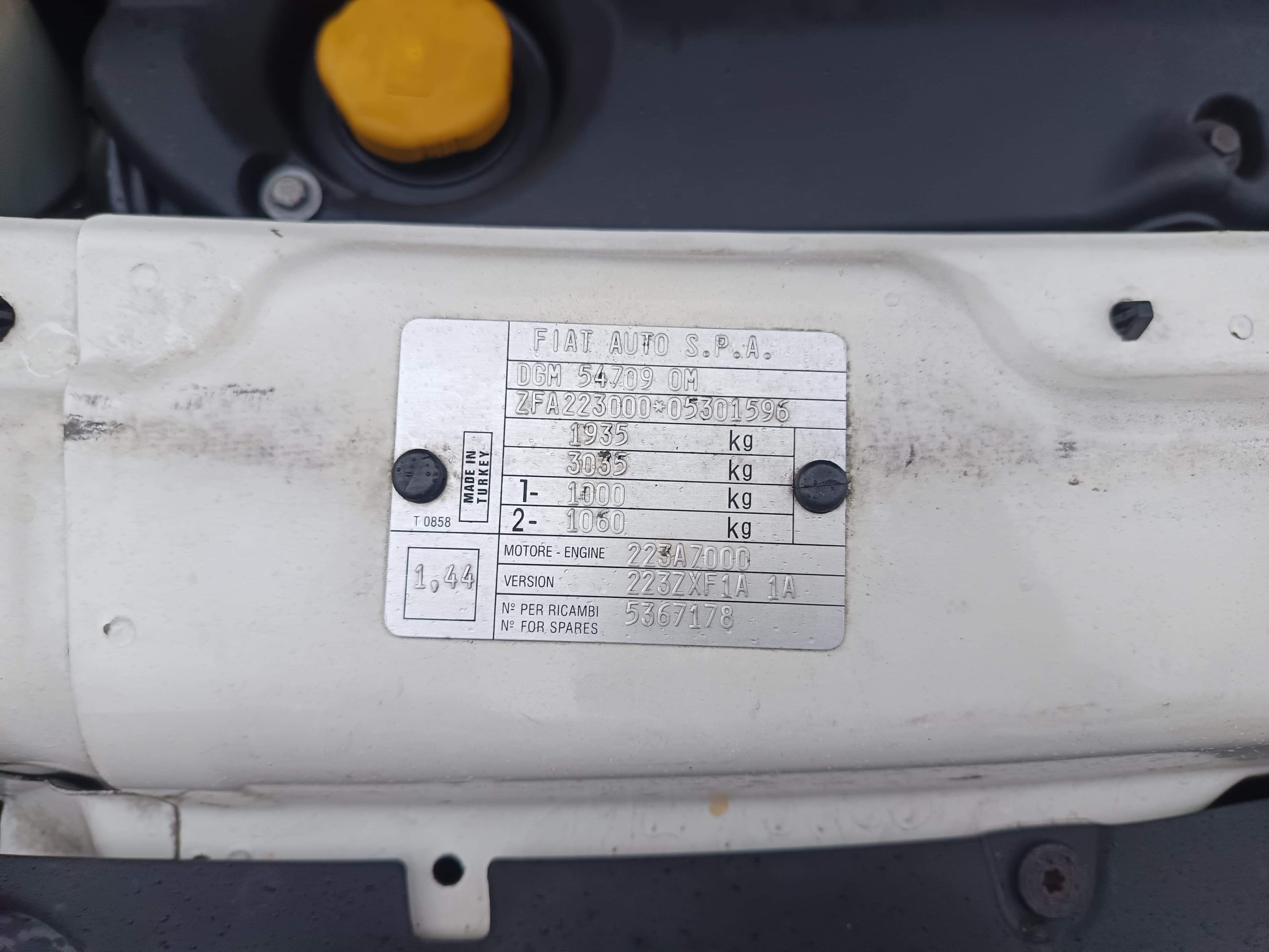 Fiat Doblo I Cargo (223) 1.9 JTD · Ano 2005 — image 13
