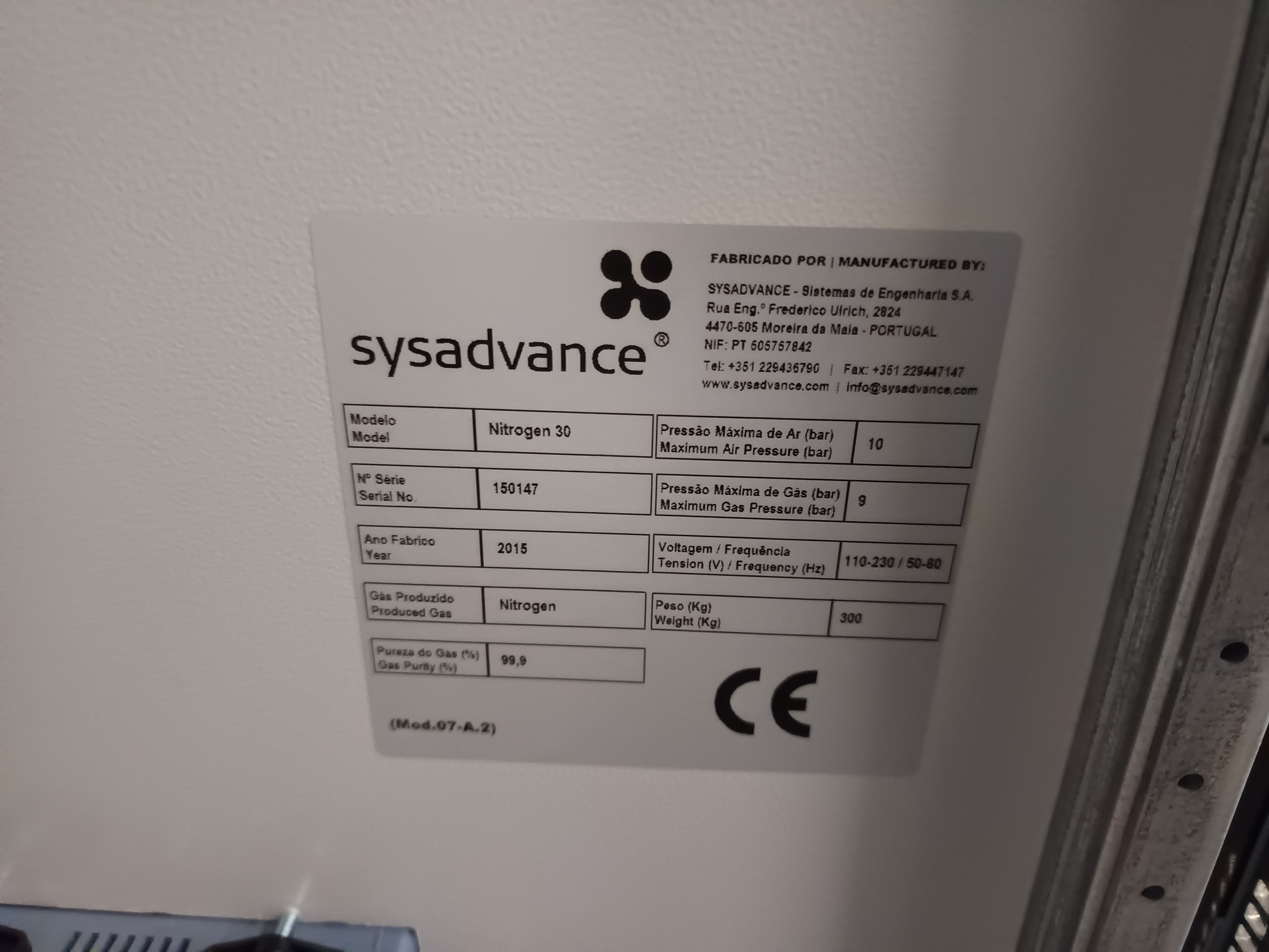 Compressor Nitrogénio Sysadvance — imagem 5