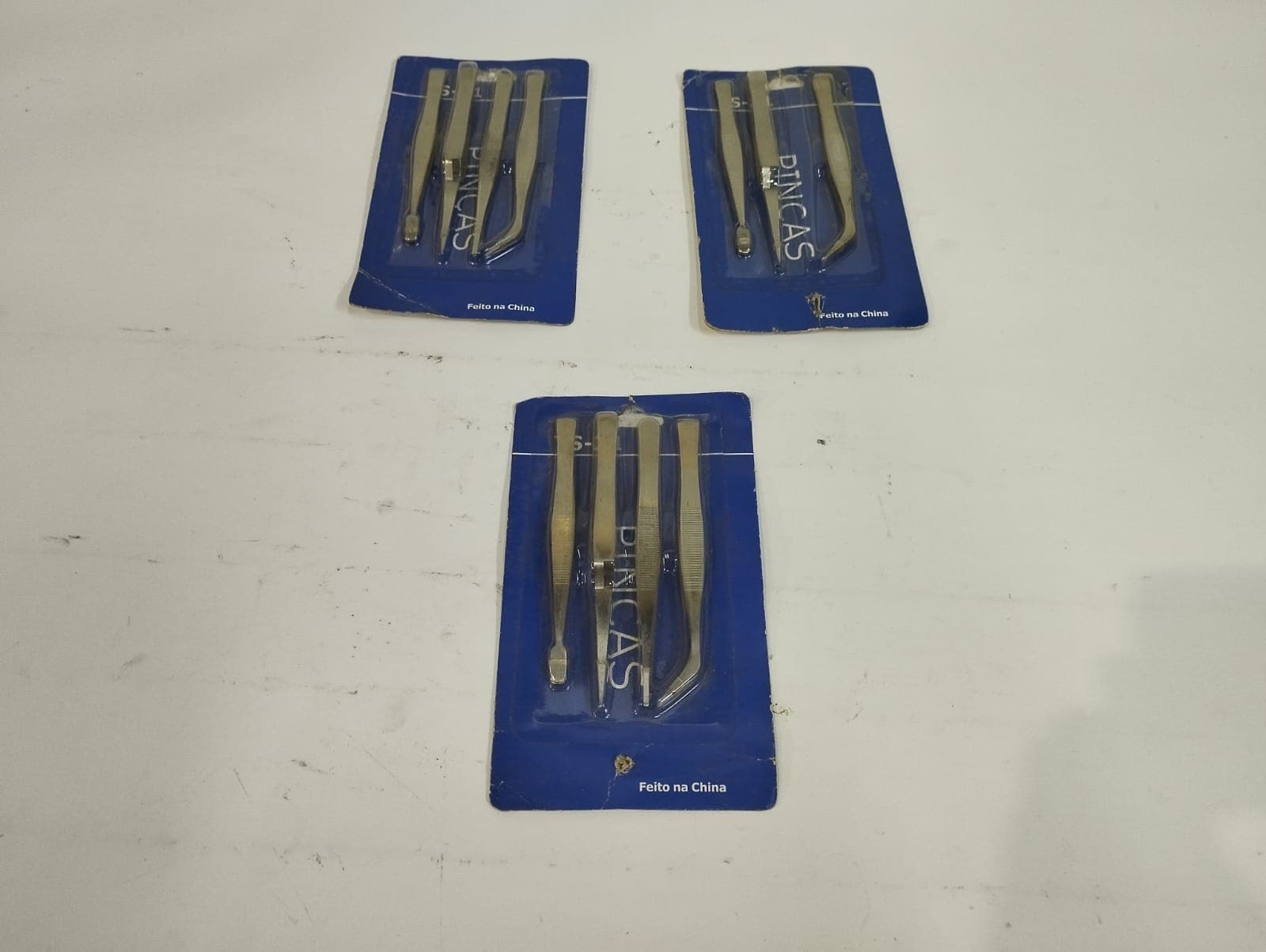 25 - Jogo de pinças inox ss-41 4pcs — imagem 1