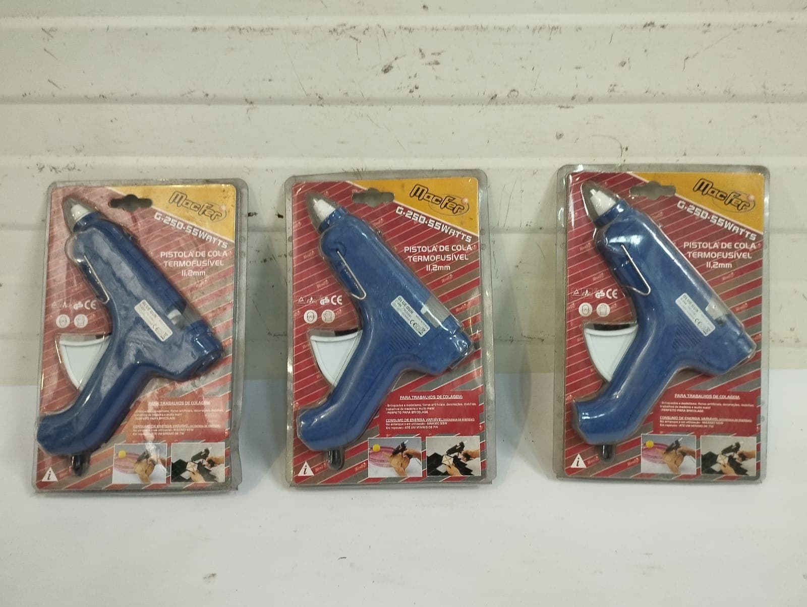 6 - Pistola de cola termofusivel profissional 11.2mm-G-250-55W