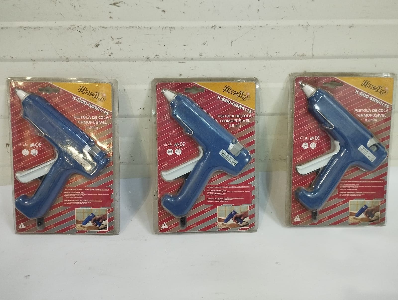 4 - Pistola de cola termofusivel profissional 11,2mm-K600/60W