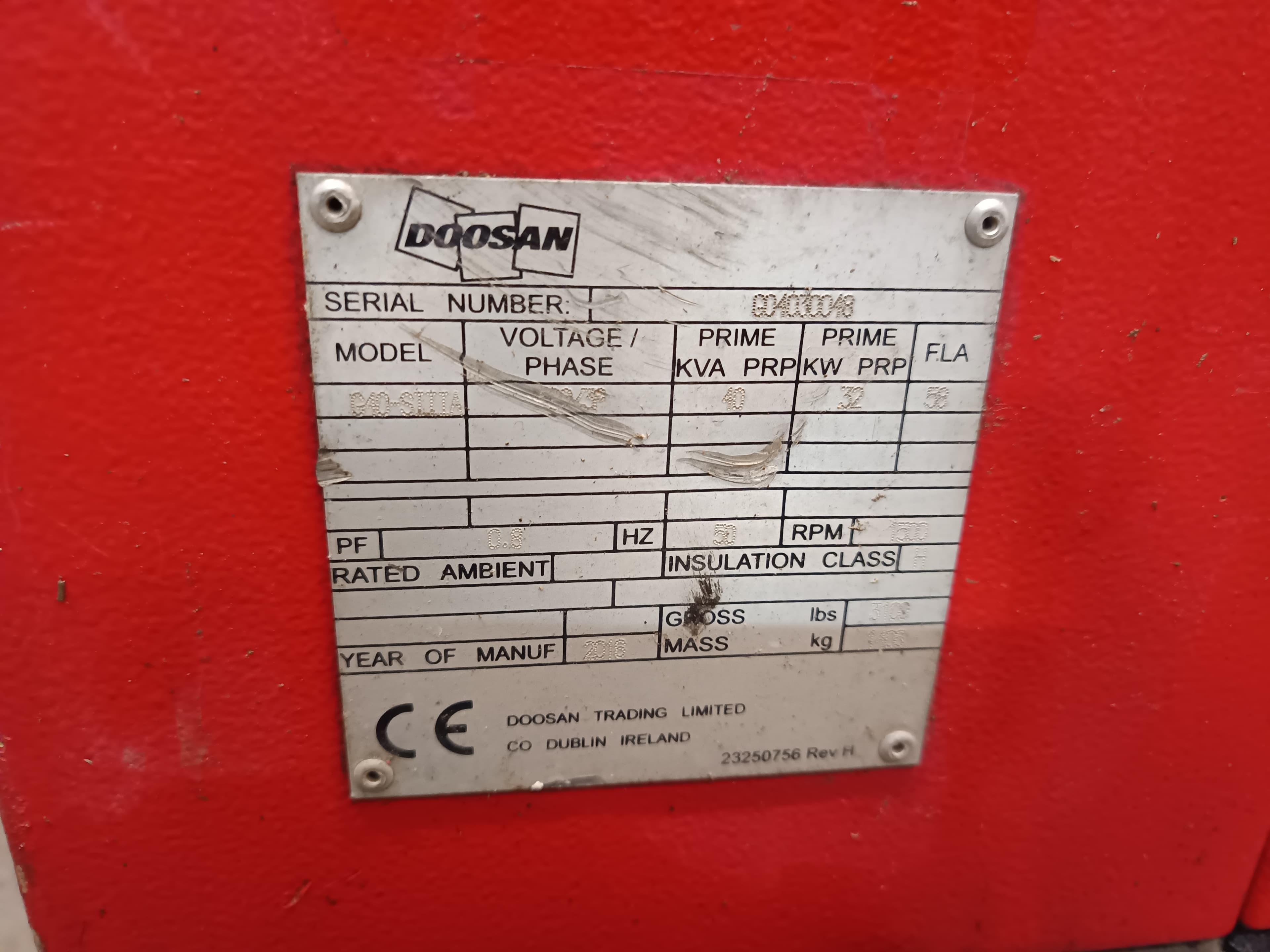 Gerador Doosan · Ano 2016 — imagem 17