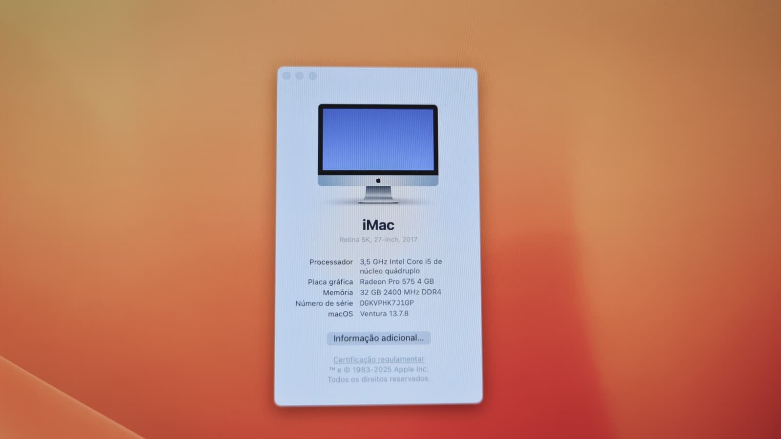 Computador Apple iMac A1419 — imagem 5