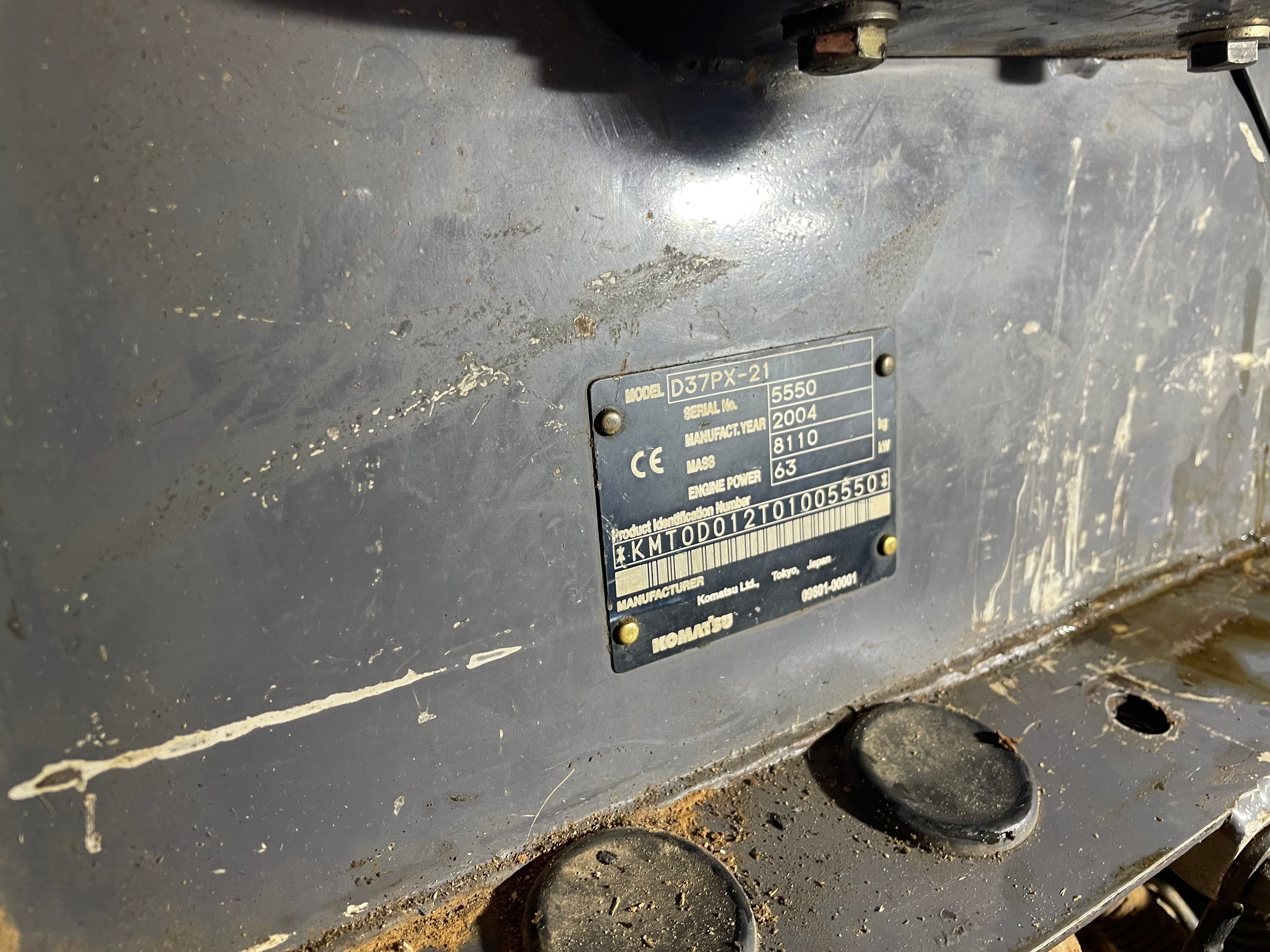 Bulldozer Komatsu D37PX-21 · Ano 2004 — imagem 7