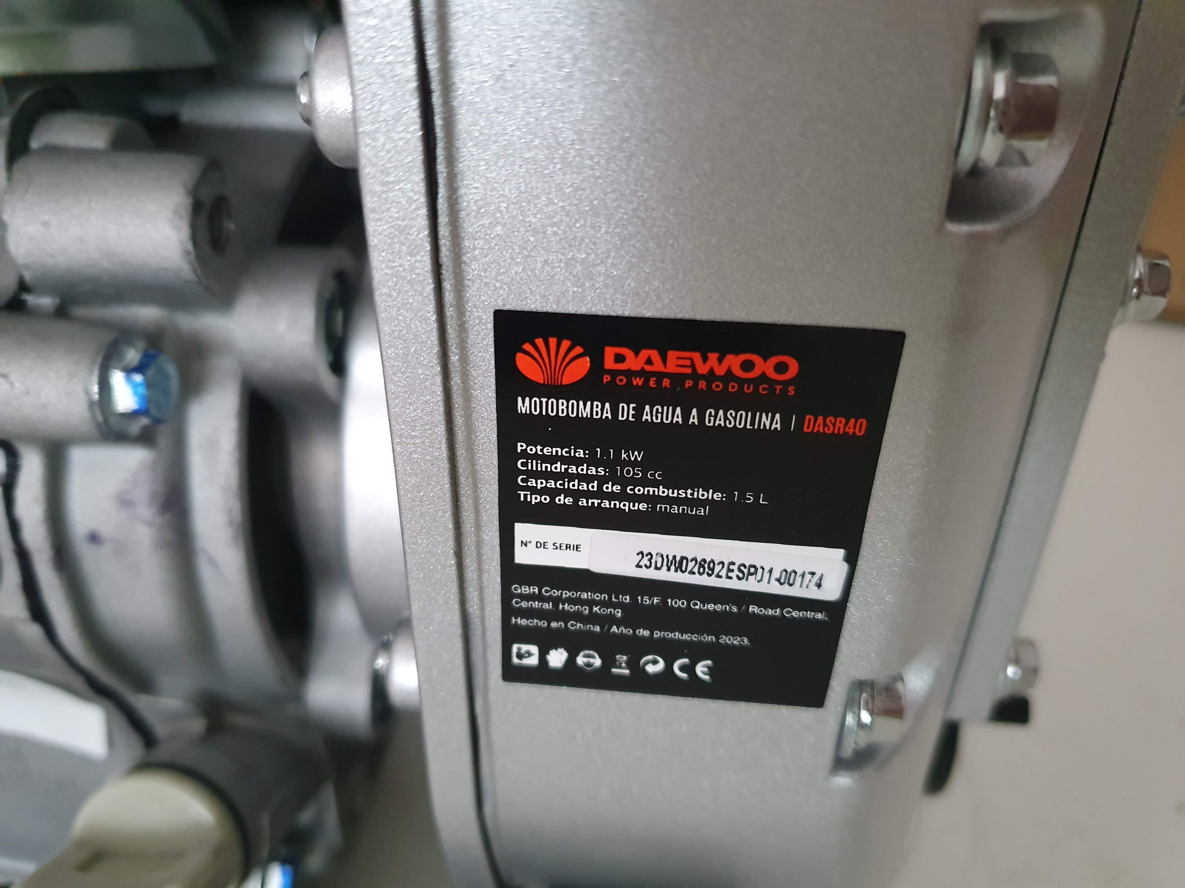 Motobomba Daewoo — imagen 5