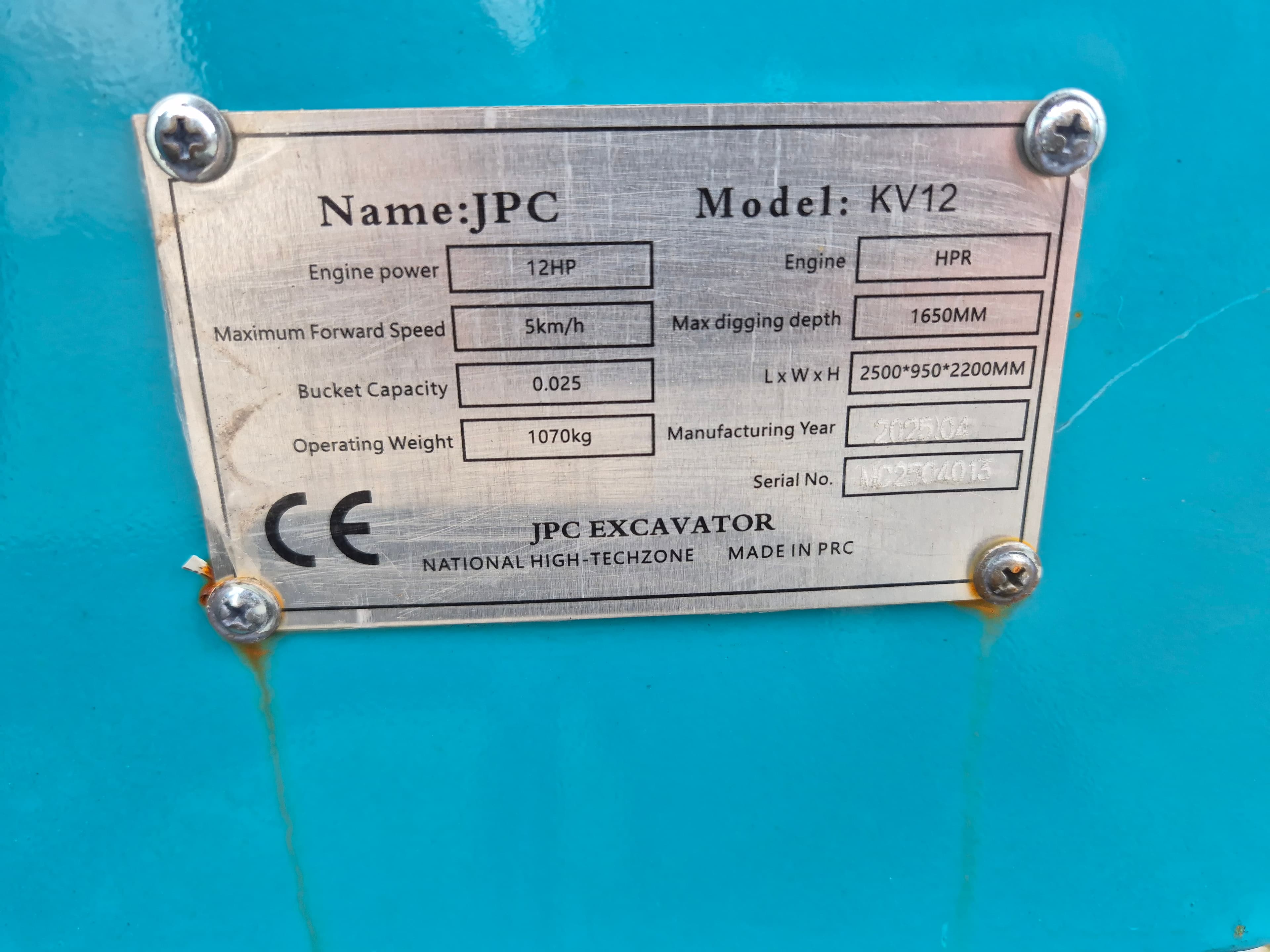 Mini Giratória JPC KV12 · Ano 2025 — imagem 21