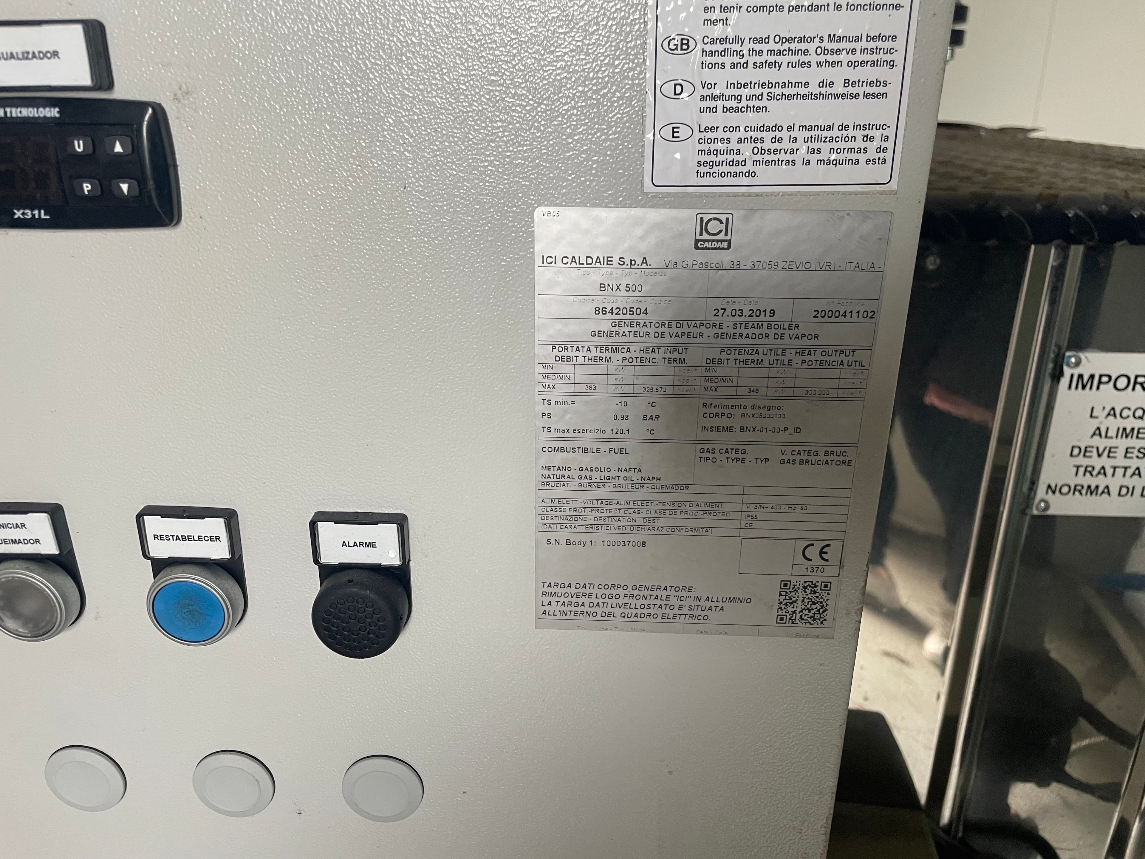 Gerador de Vapor Caldaie — imagem 2