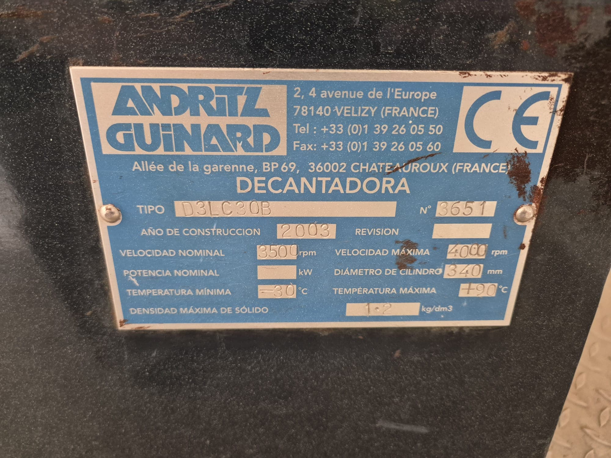 Centrifuga de lamas — imagem 6