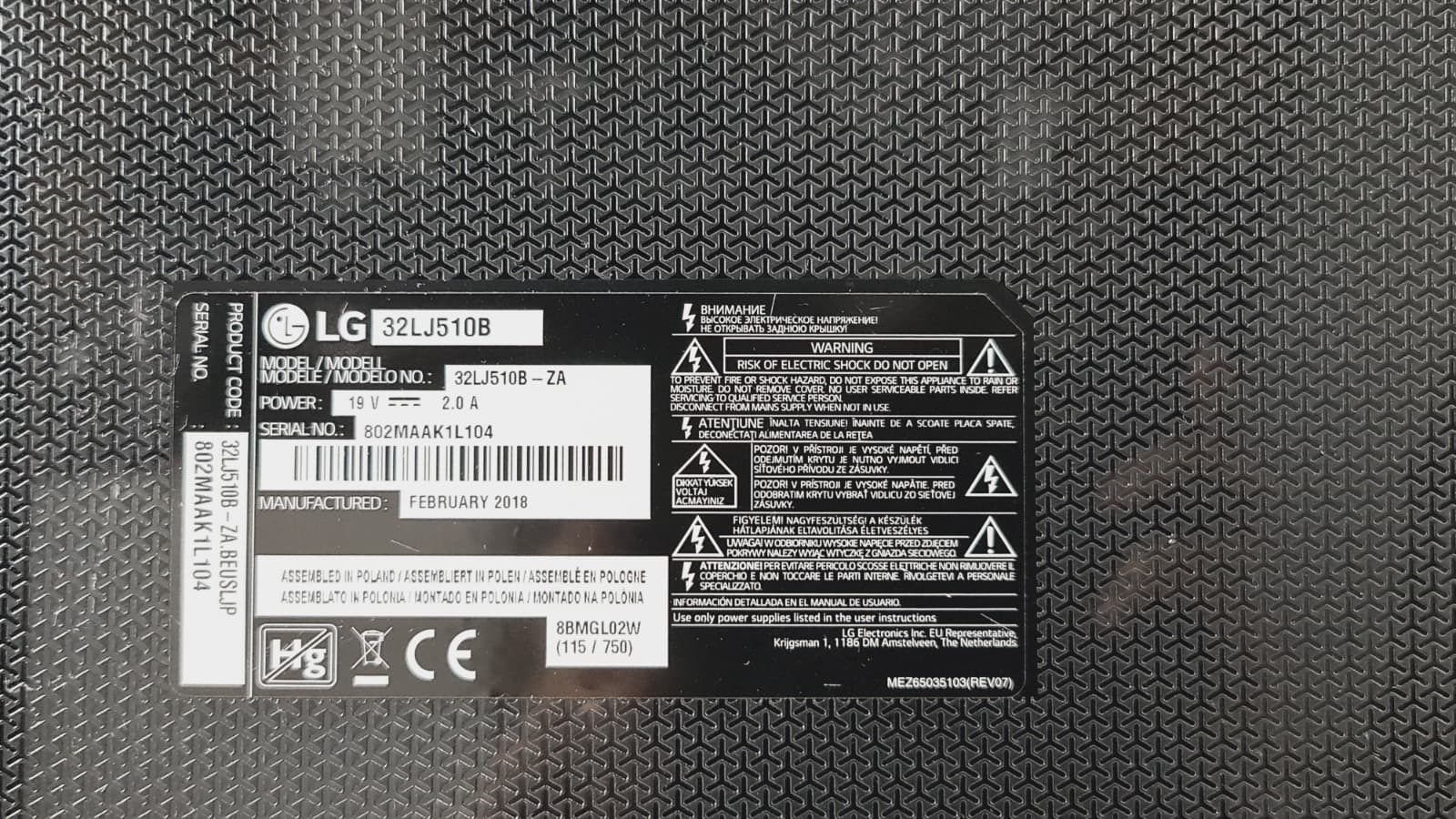 Televisão LED LG 32LJ510B HD — imagen 3