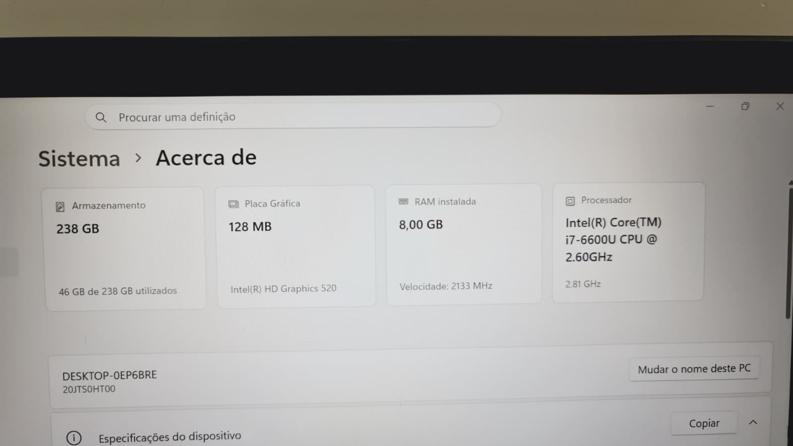 Computador Portátil Lenovo ThinkPad T470s — imagem 10
