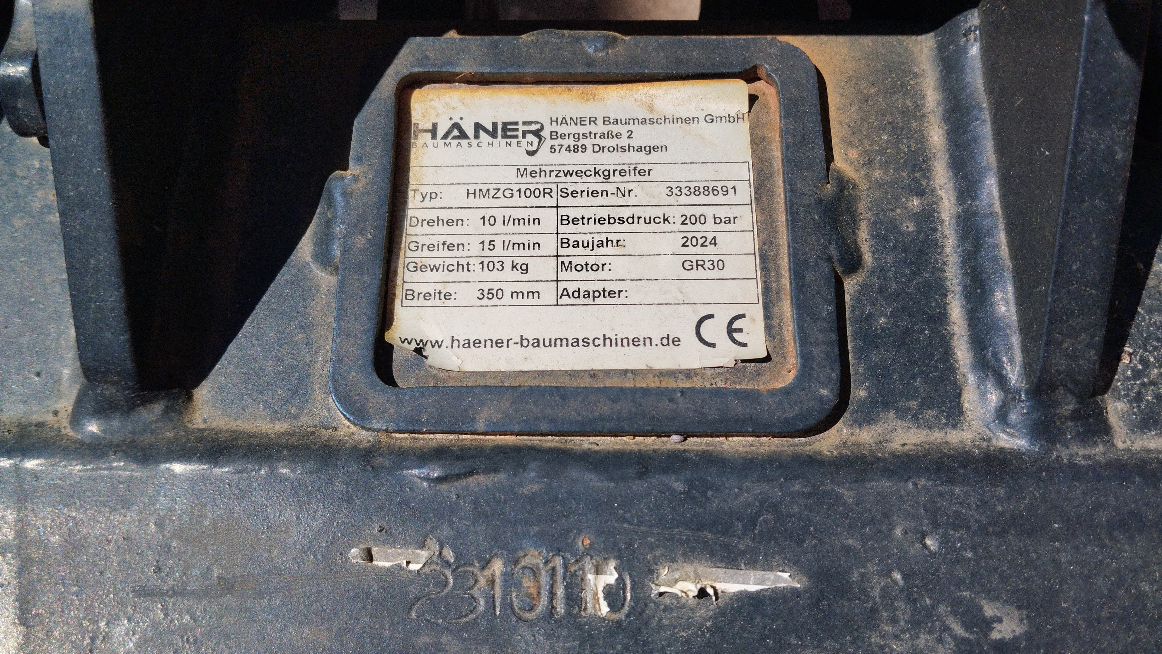 Pinza giratoria HANER HMZG100R — imagen 5