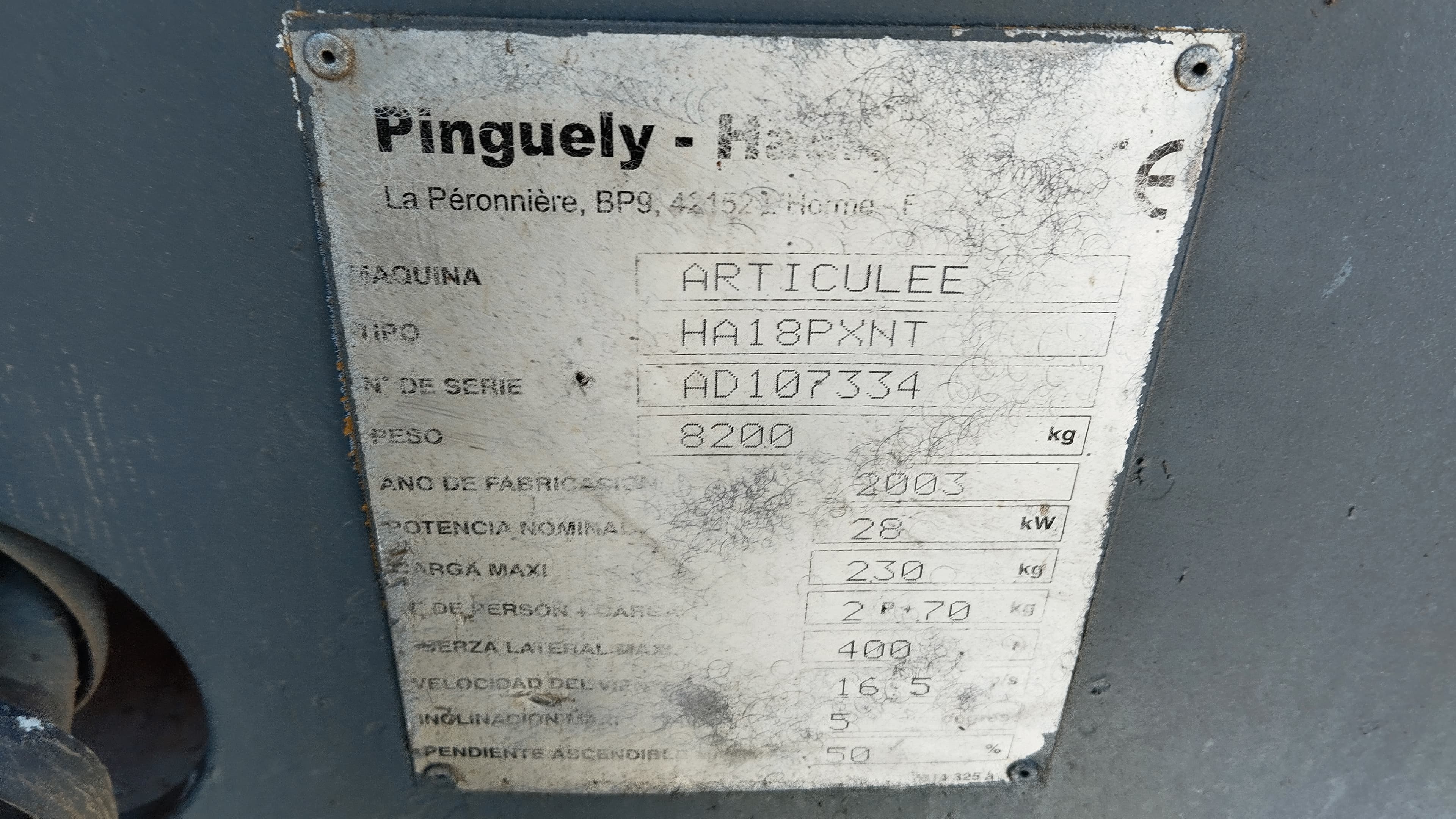 Plataforma elevatória articulada HAULOTTE HA18PXNT — imagen 10