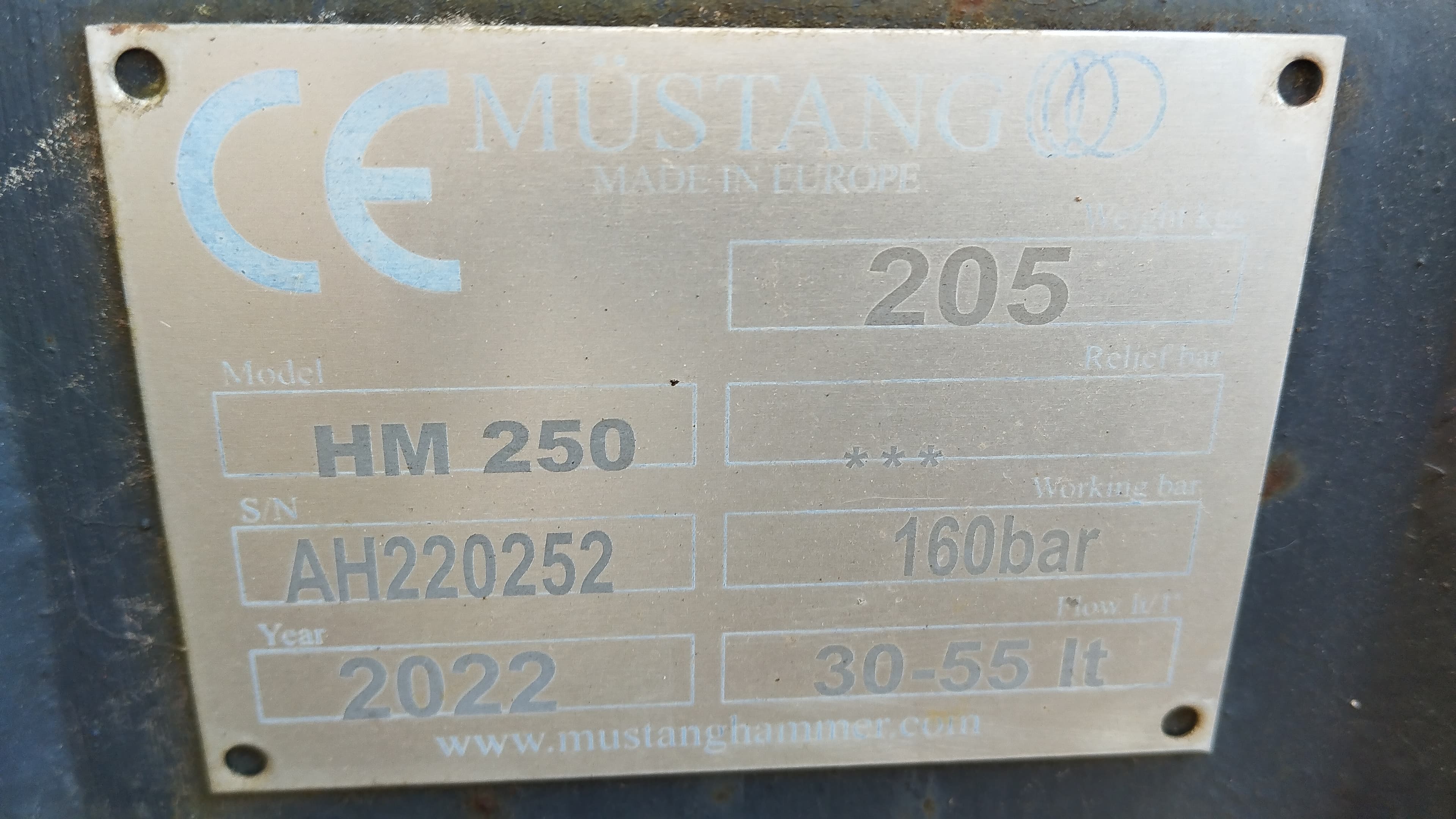 Martelo de demolição Mustang HM250 — imagen 4