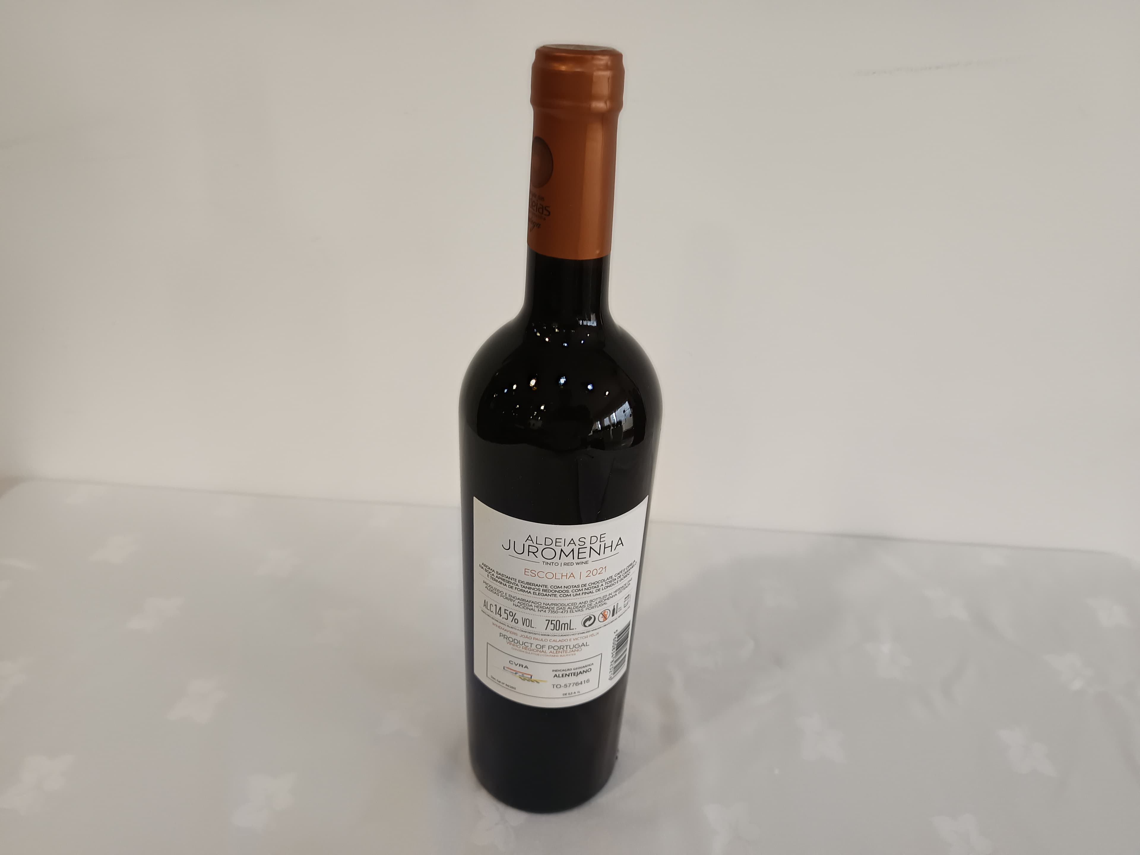 Garrafa de vinho tinto Escolha Aldeias de Juromenha 2021 — imagem 3