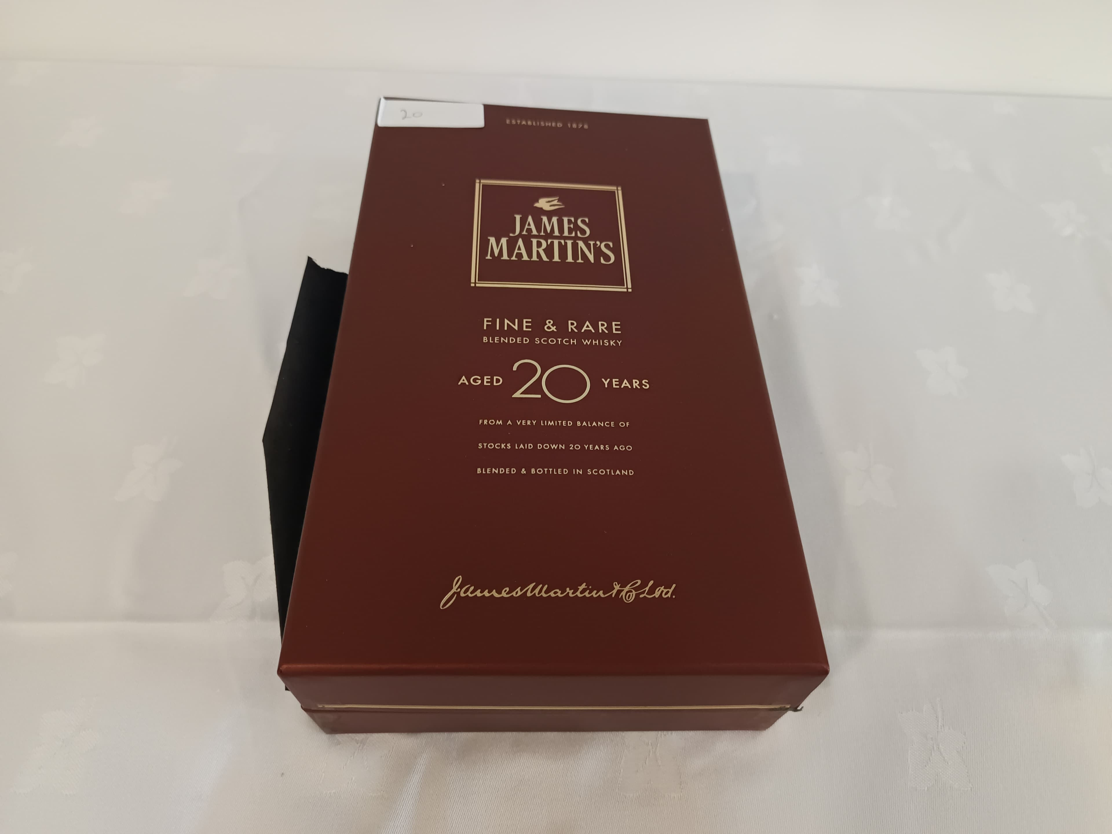 Garrafa de Whisky James Martin's 20 Anos — imagen 1