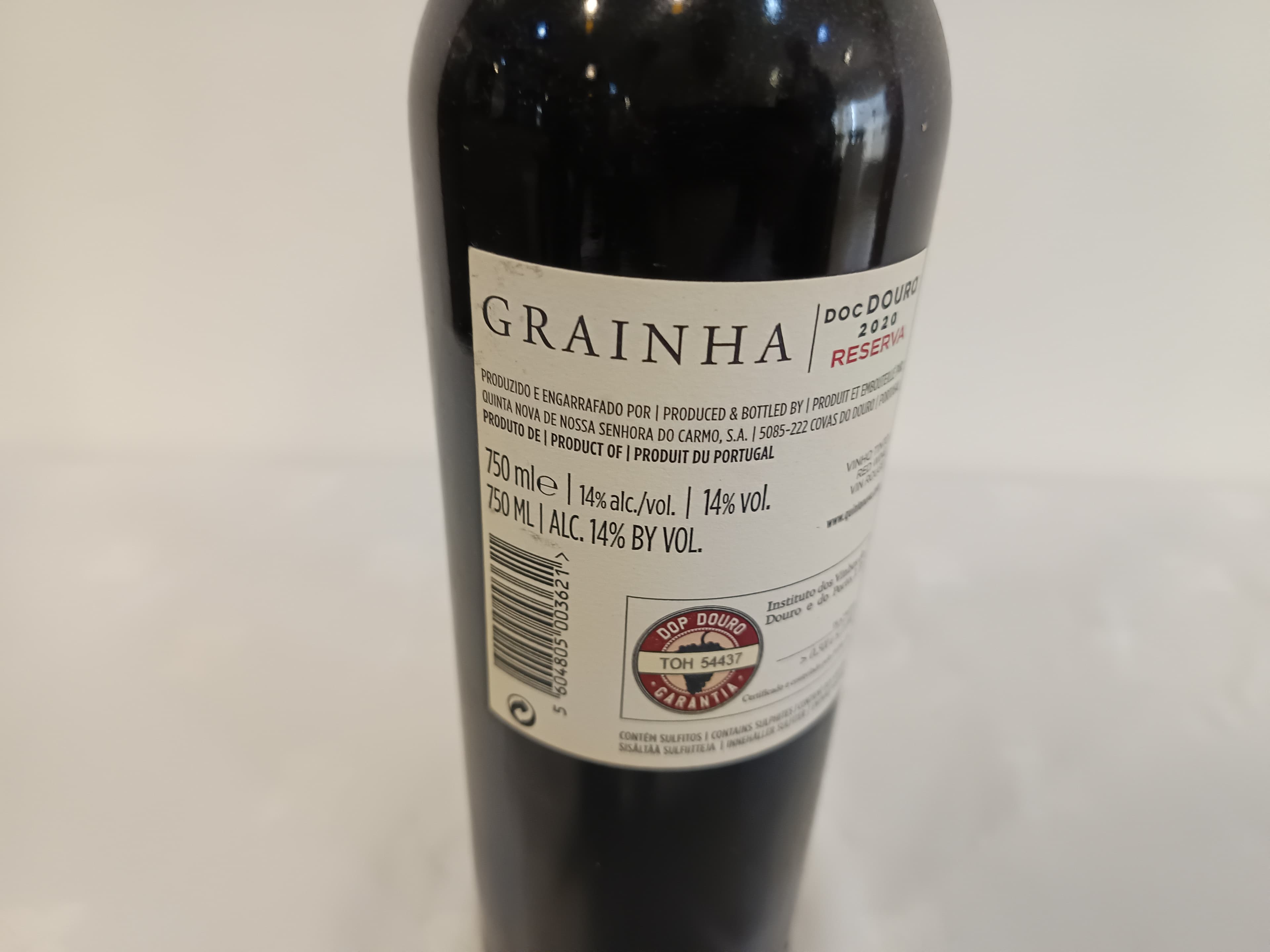 Garrafa de vinho tinto Grainha Reserva Douro 2020 — imagen 4