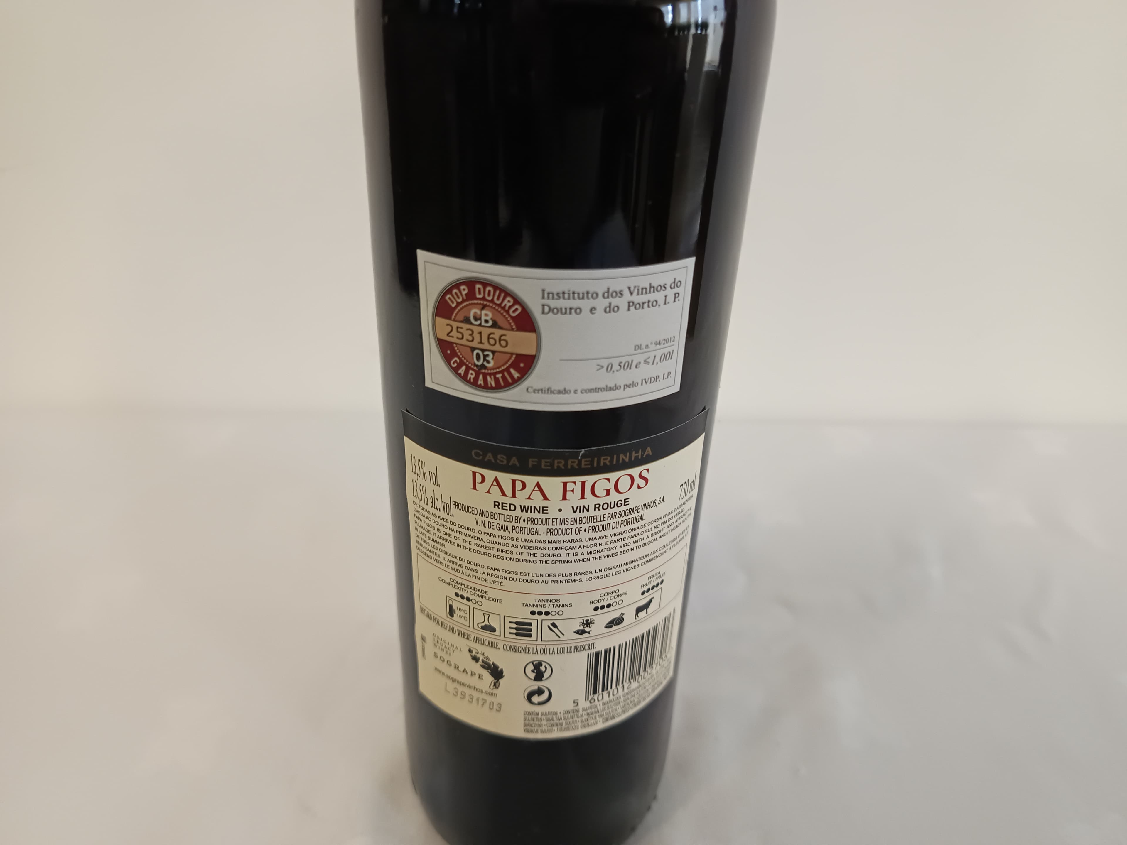 Garrafa de vinho tinto Papa Figos Douro 2018 — imagen 4