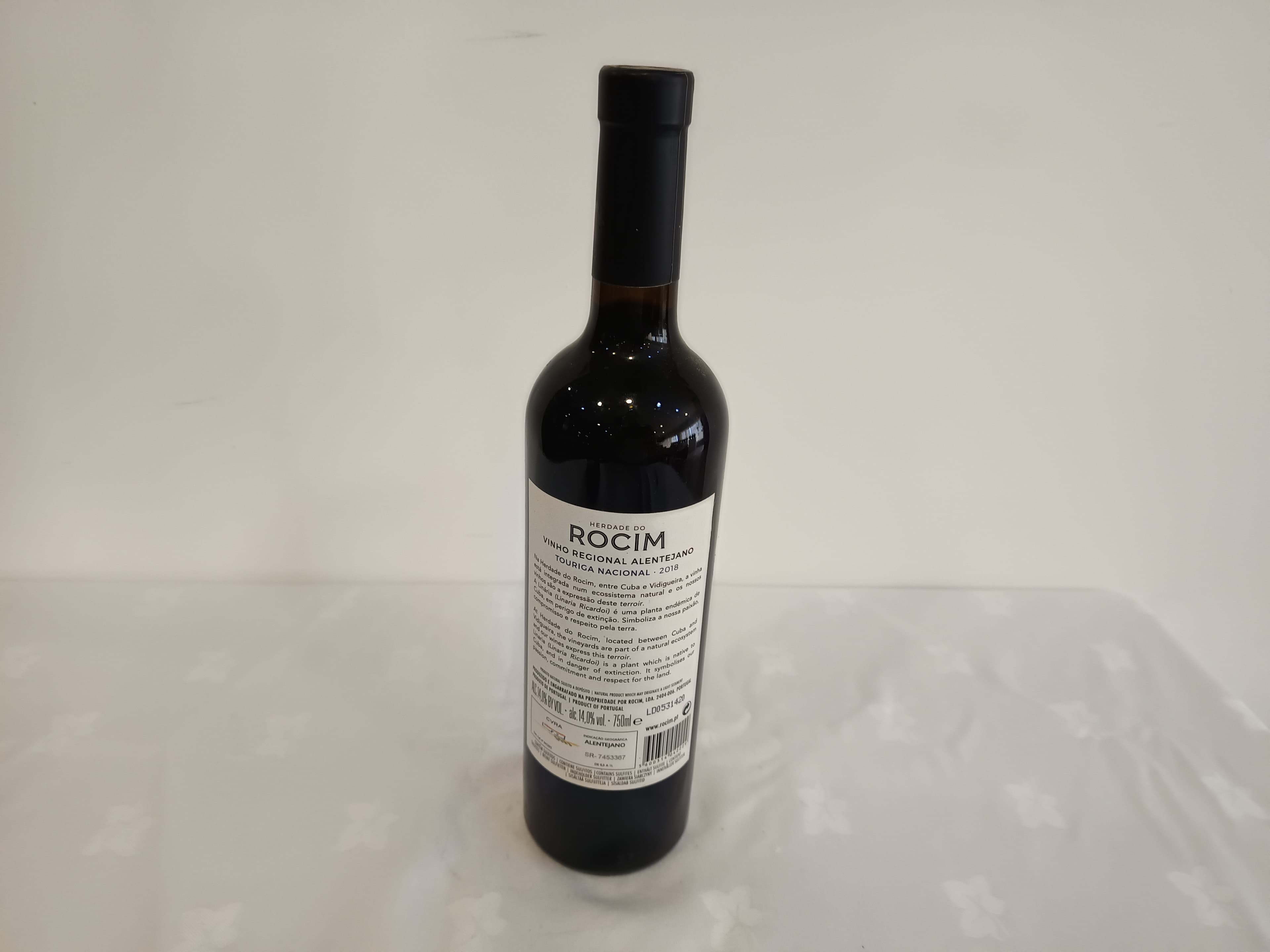 Garrafa de vinho tinto Herdade do Rocim Alentejo 2018 — image 3