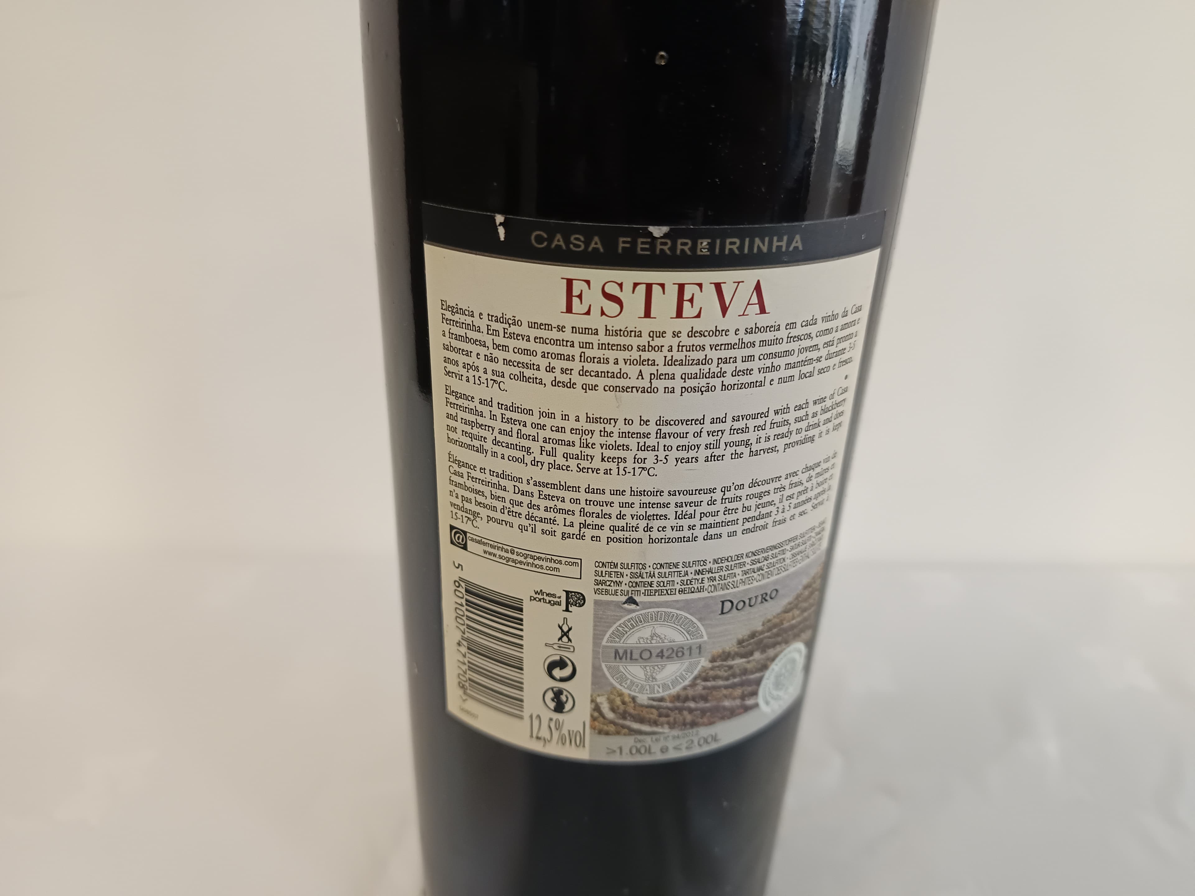 Garrafa de vinho tinto Esteva Douro 2013 — imagem 4