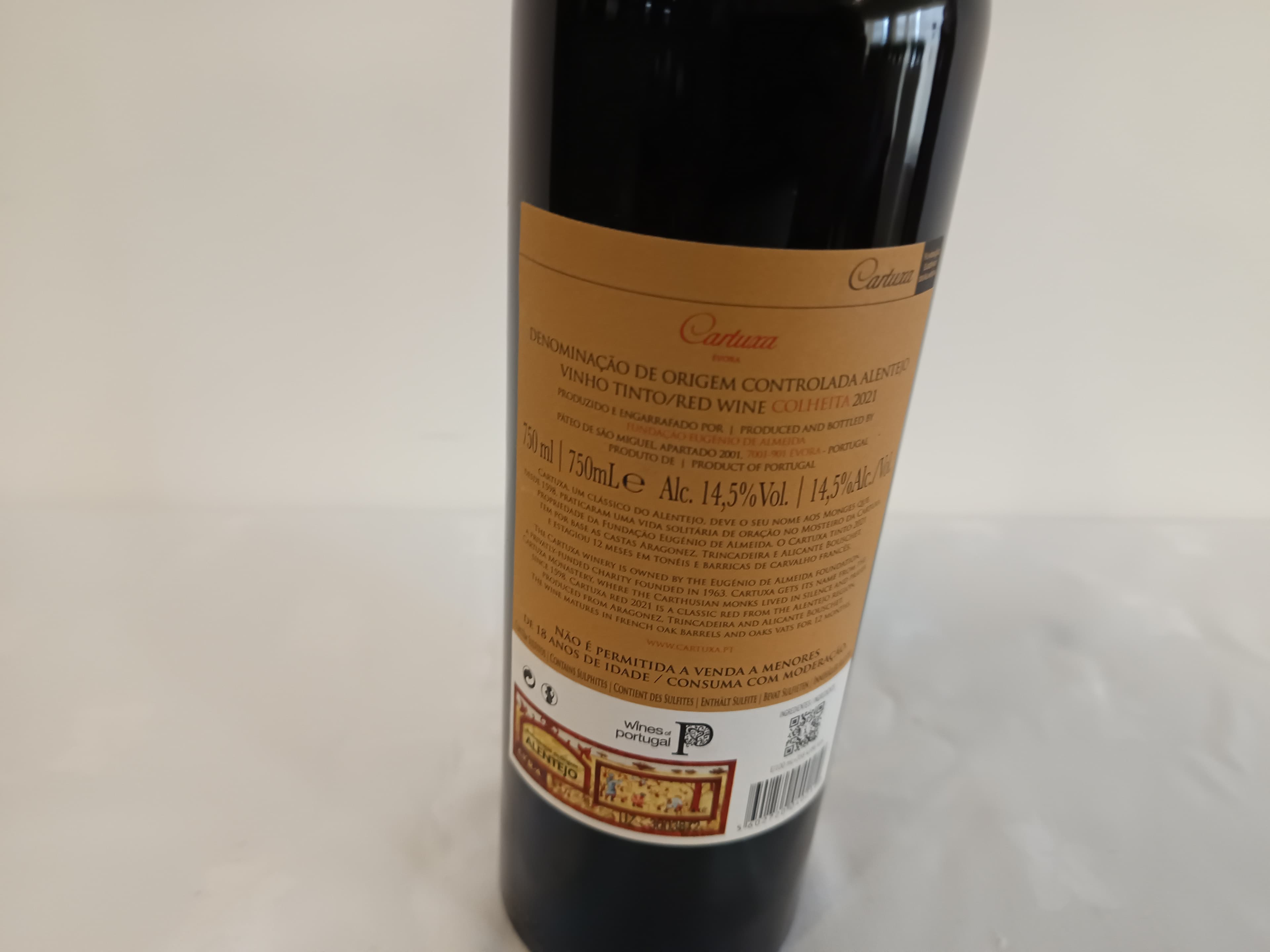 Garrafa de vinho tinto Cartuxa Évora Colheita 2021 — imagen 4