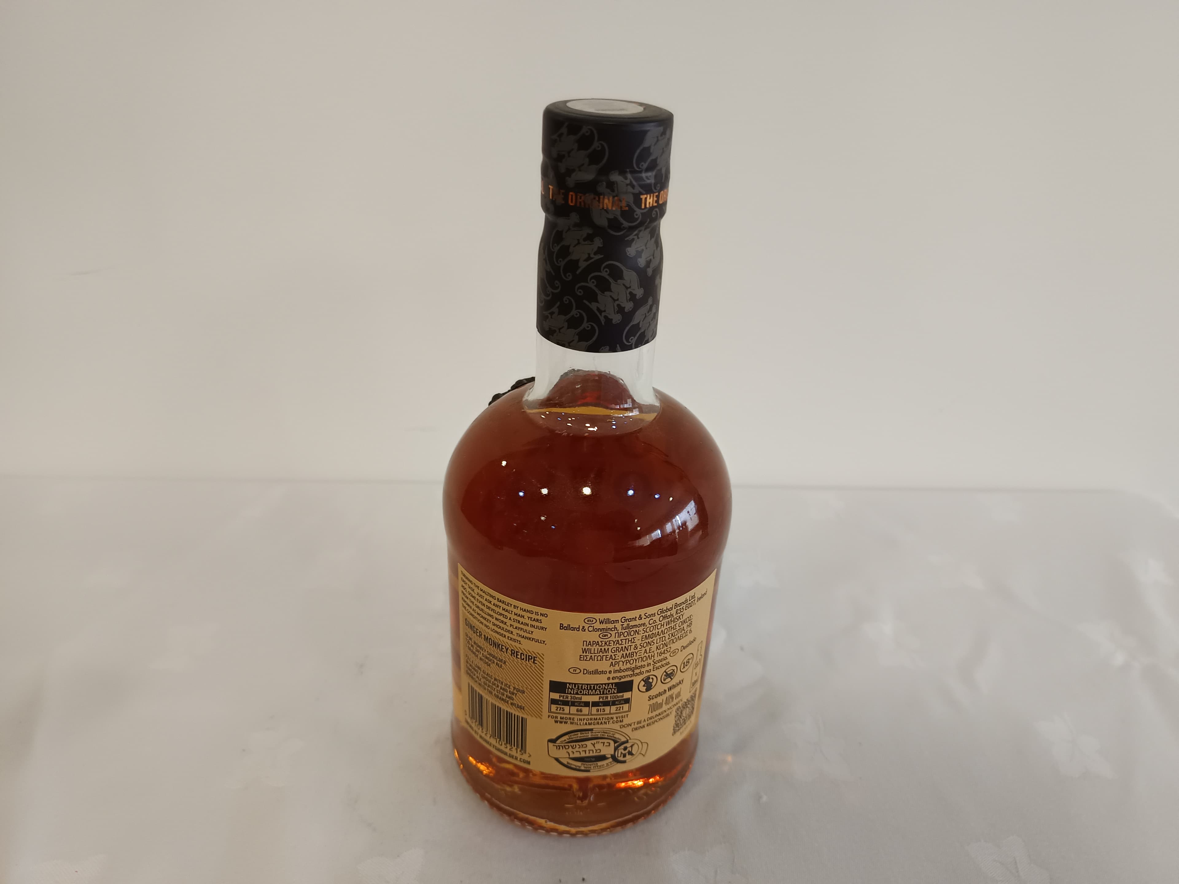 Garrafa de Whisky Monkey Shoulder The Original — imagem 3