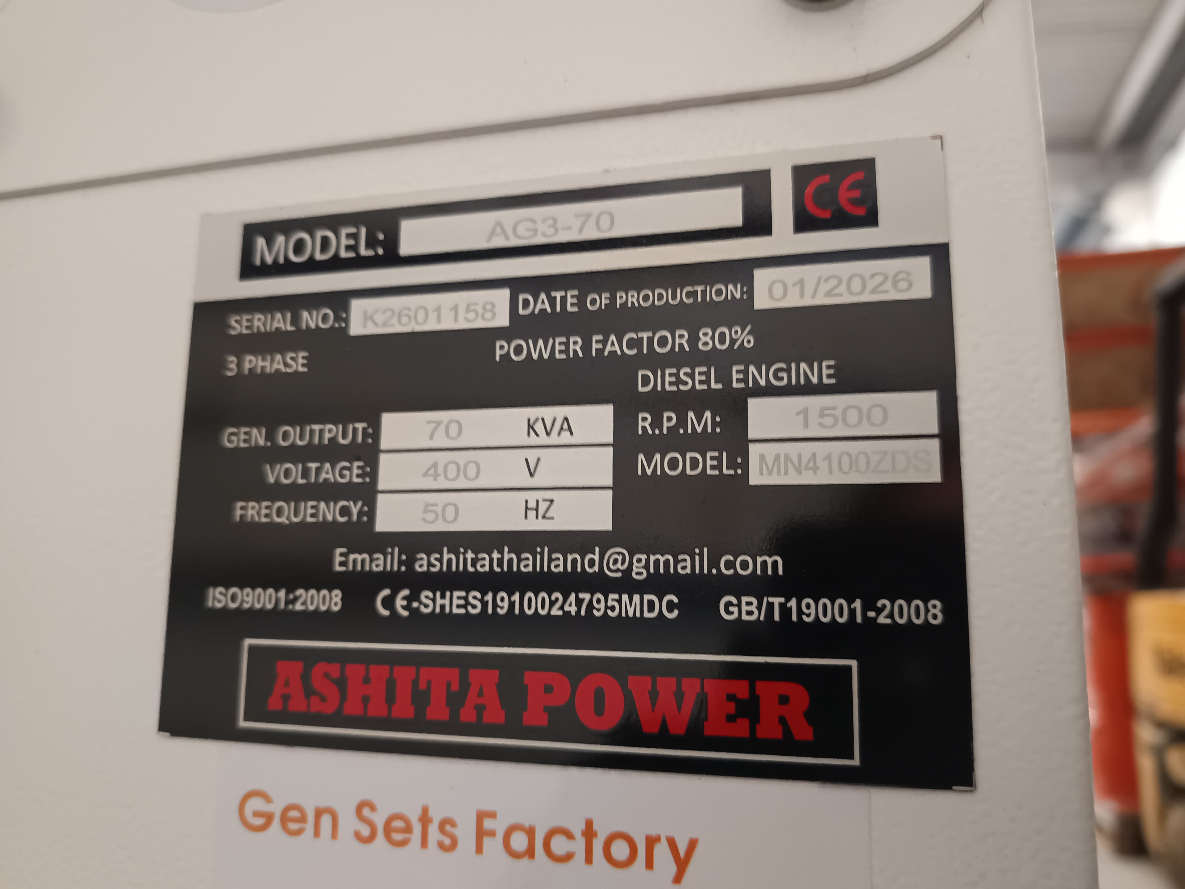 Gerador Ashita 70kva · Ano 2026 — imagen 13