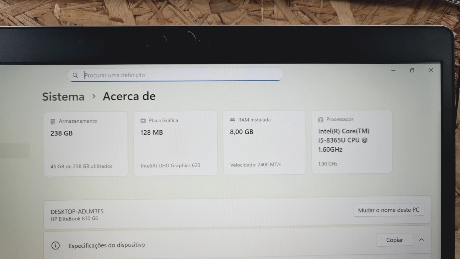 Computador portátil HP EliteBook 830 G6 — imagem 8