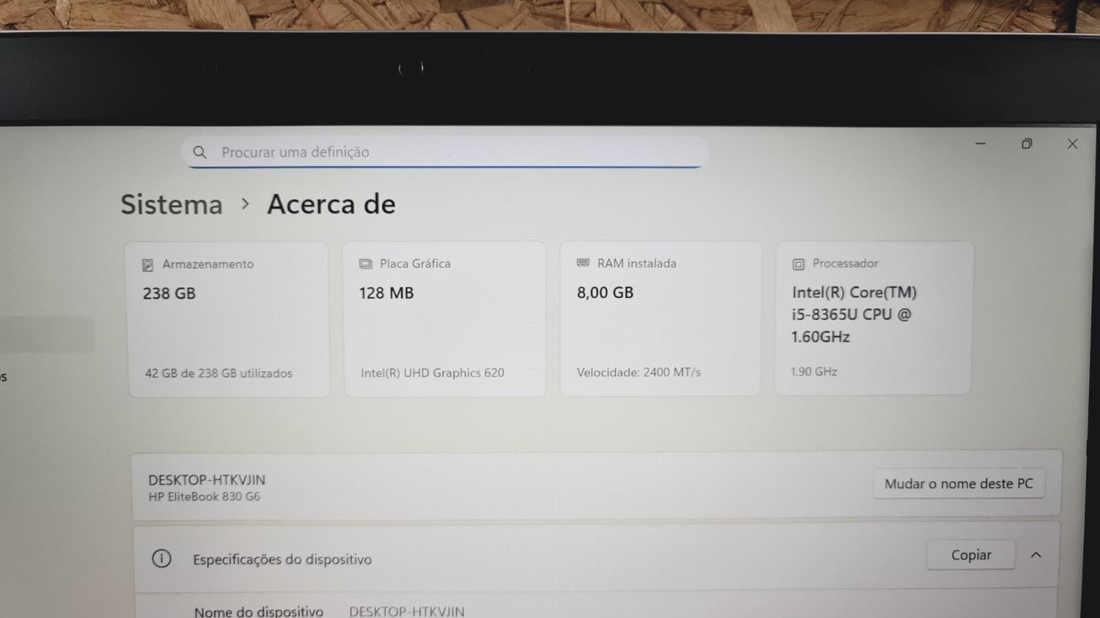 Computador portátil HP EliteBook 830 G6 — imagem 7