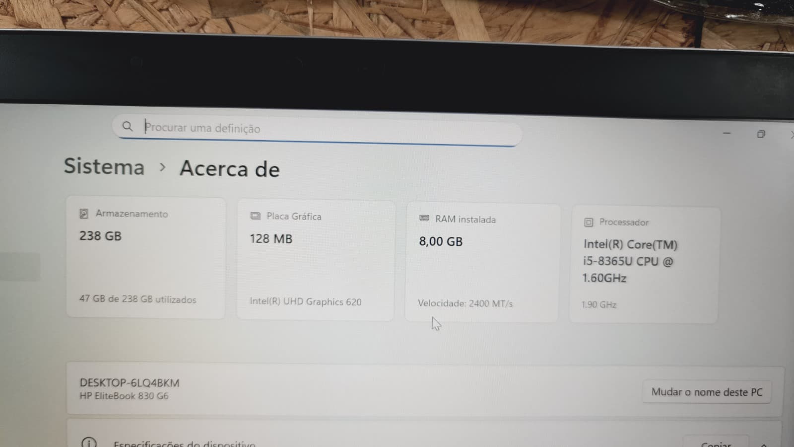 Computador portátil HP EliteBook 830 G6 — imagem 9