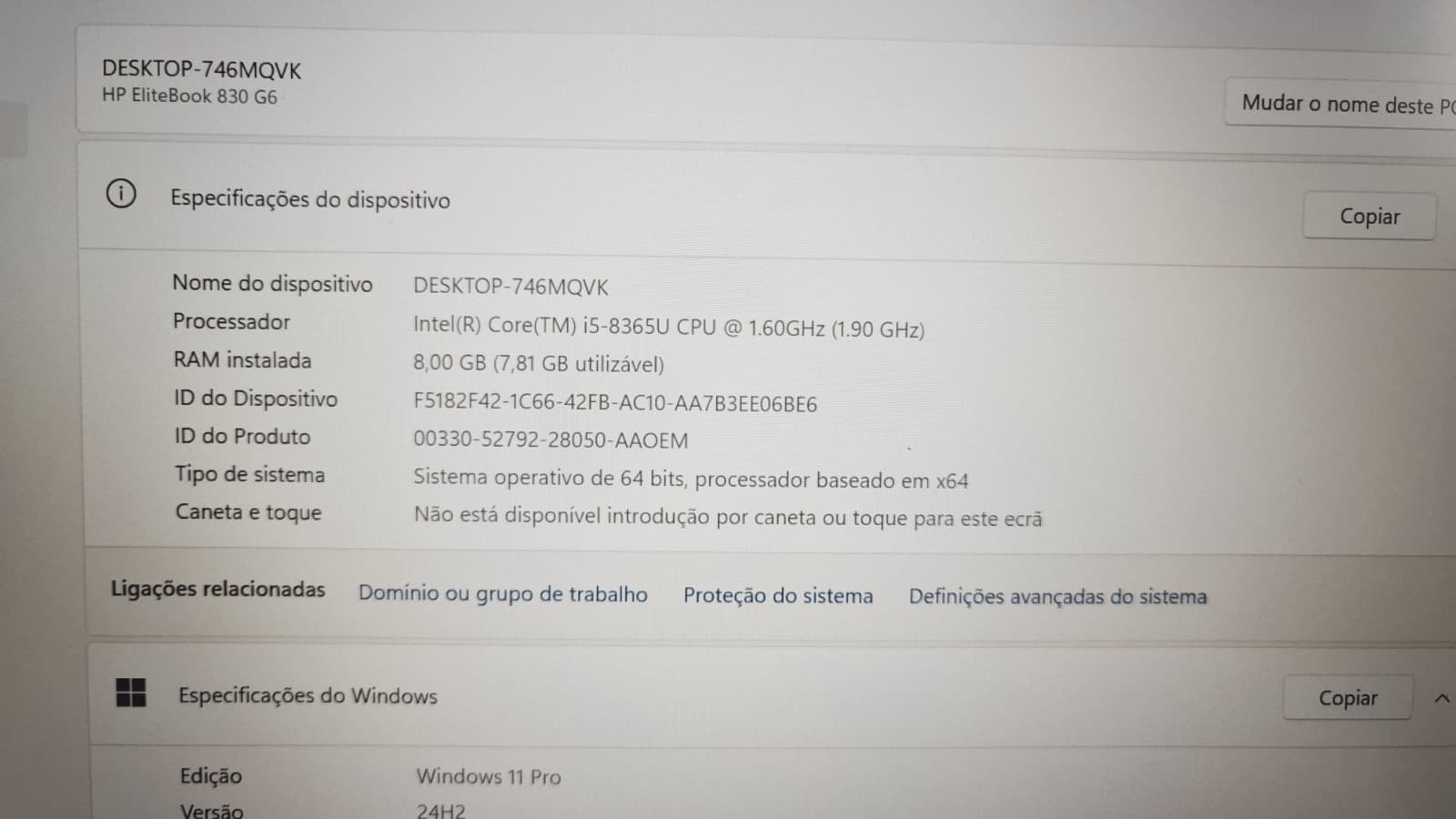 Computador portátil HP EliteBook 830 G6 — imagem 8
