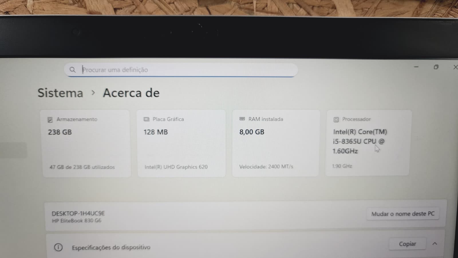Computador portátil HP EliteBook 830 G6 — imagem 7