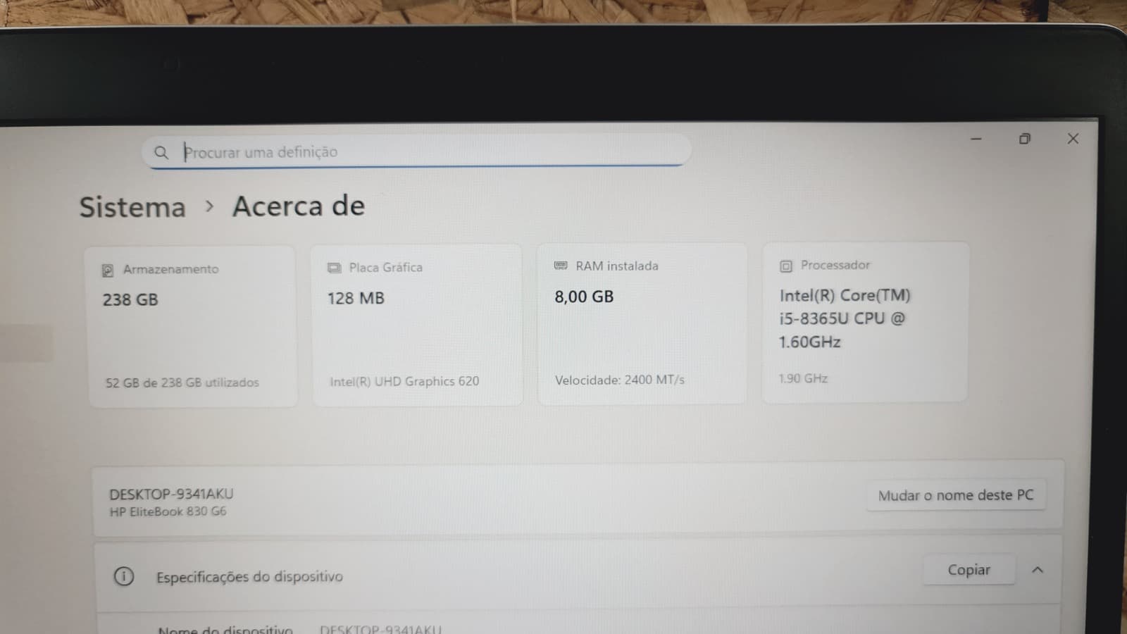 Computador portátil HP EliteBook 830 G6 — imagem 7